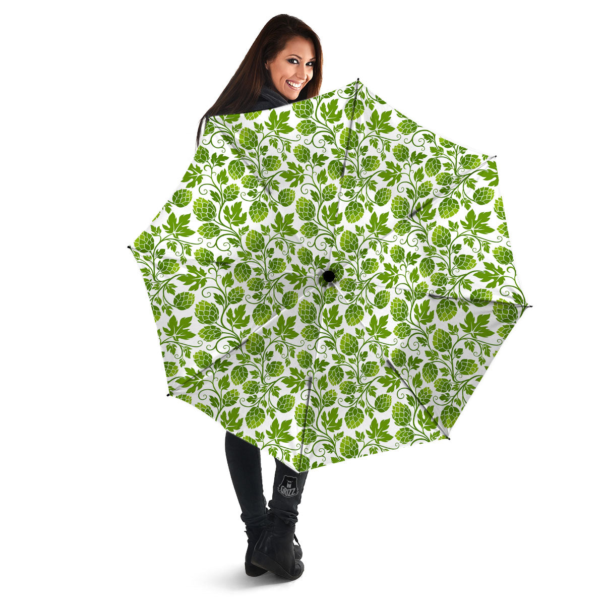 Hop Cone Cartoon Print Pattern Umbrella-grizzshop