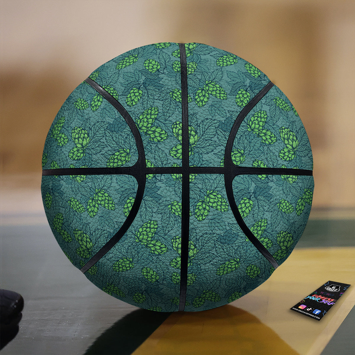 Hop Cone Cute Print Pattern Basketball-grizzshop