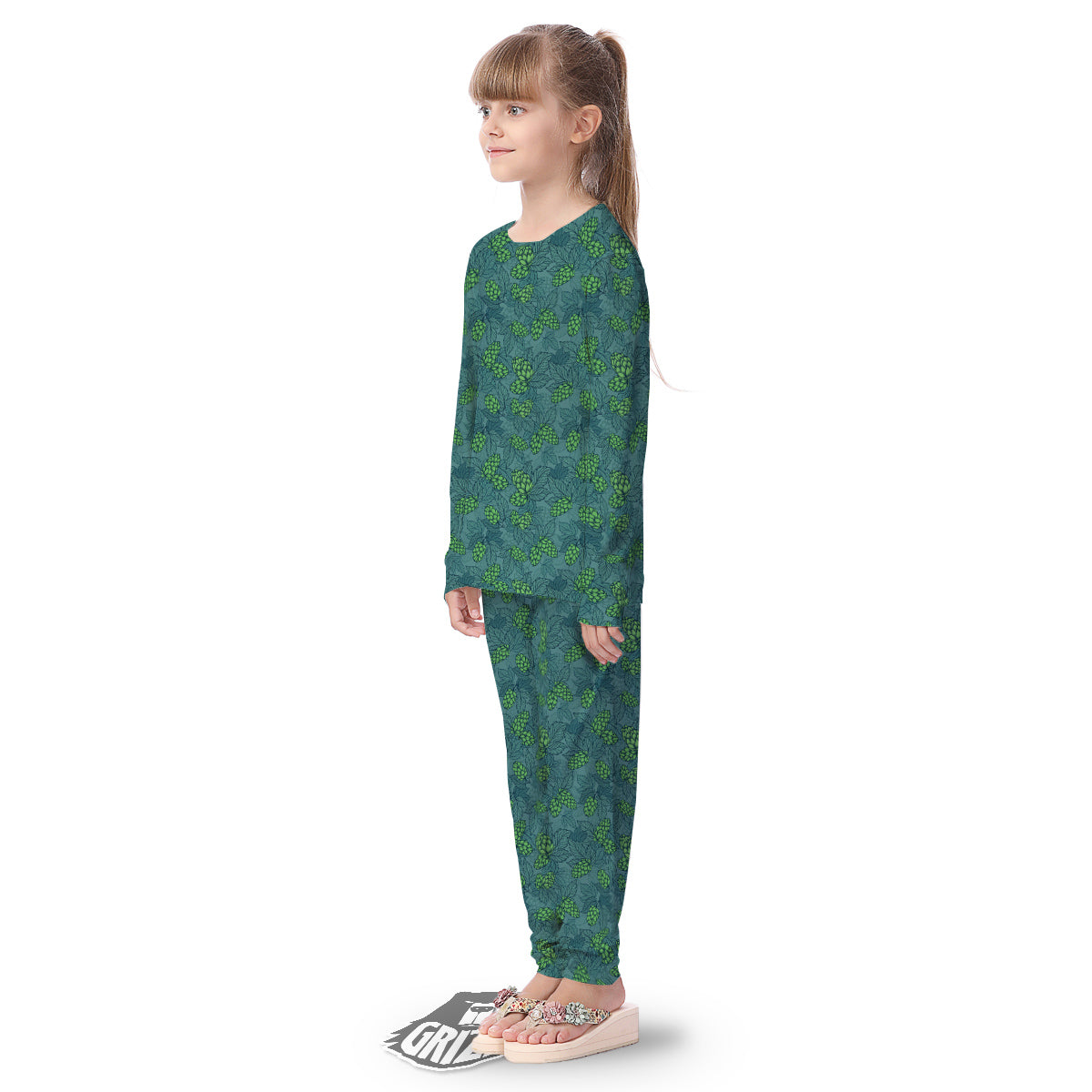 Hop Cone Cute Print Pattern Kid's Pajamas-grizzshop