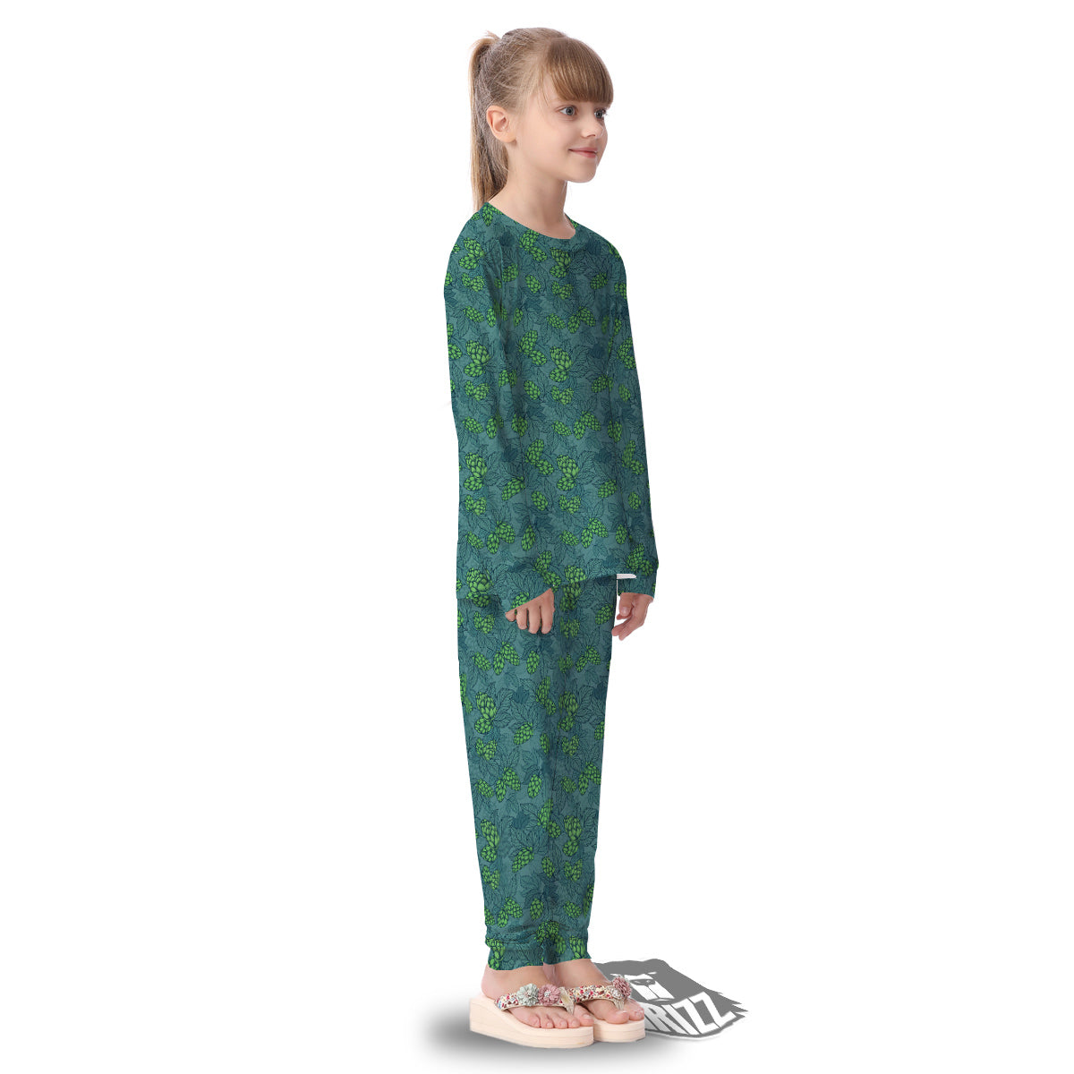 Hop Cone Cute Print Pattern Kid's Pajamas-grizzshop