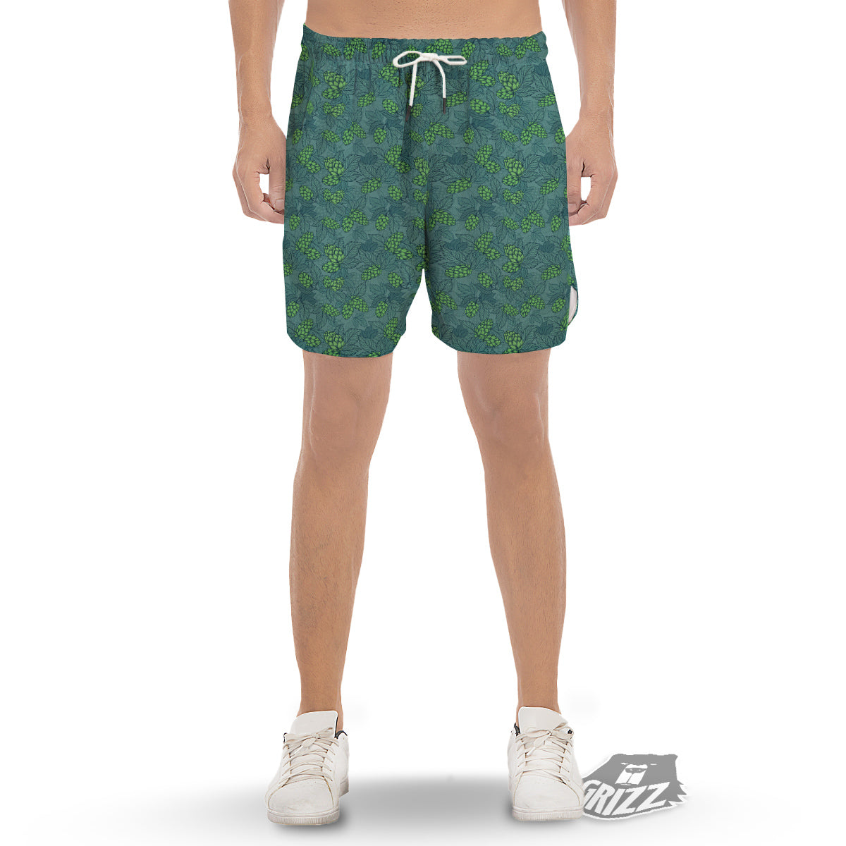 Hop Cone Cute Print Pattern Men's Gym Shorts-grizzshop