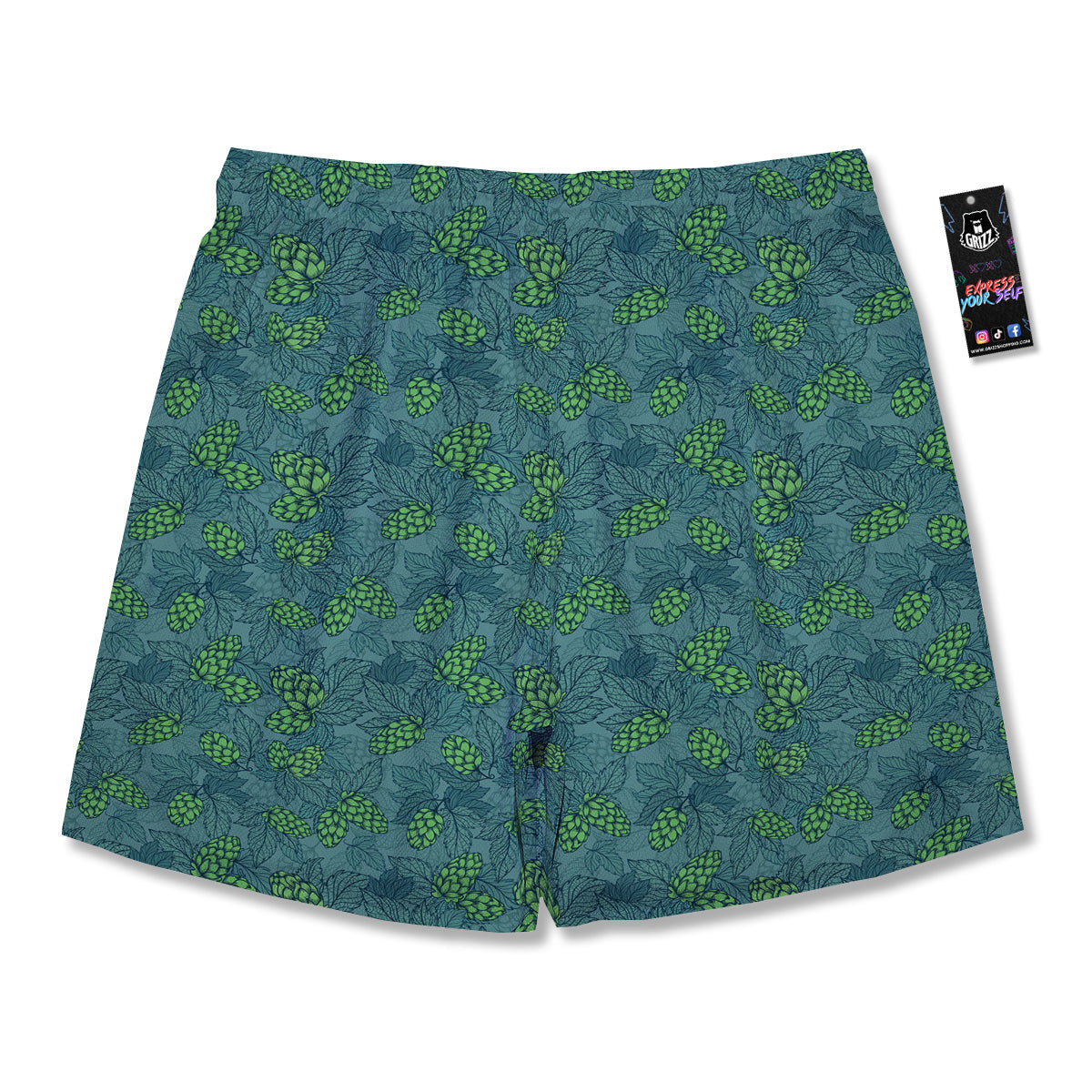 Hop Cone Cute Print Pattern Men's Running Shorts-grizzshop