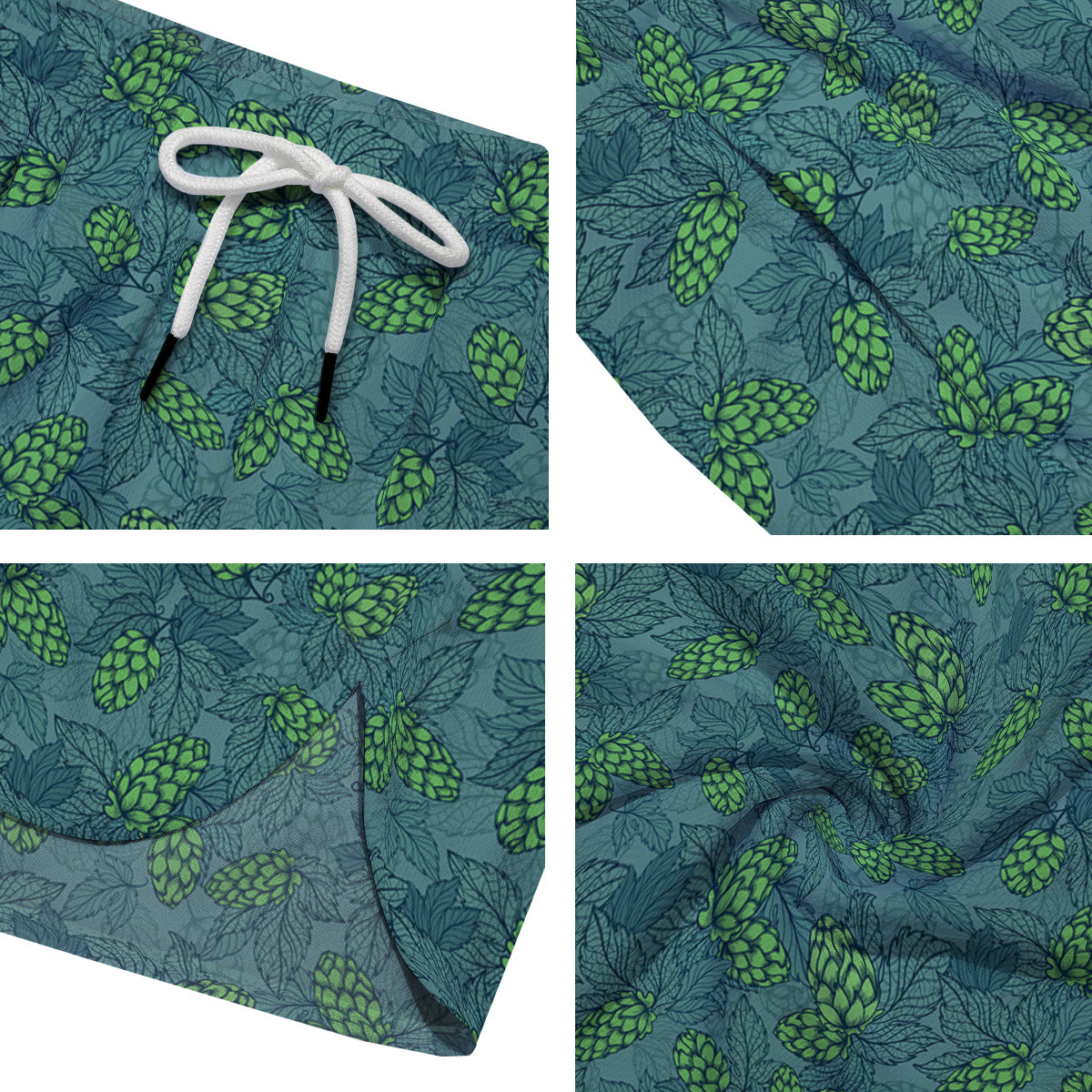 Hop Cone Cute Print Pattern Men's Running Shorts-grizzshop