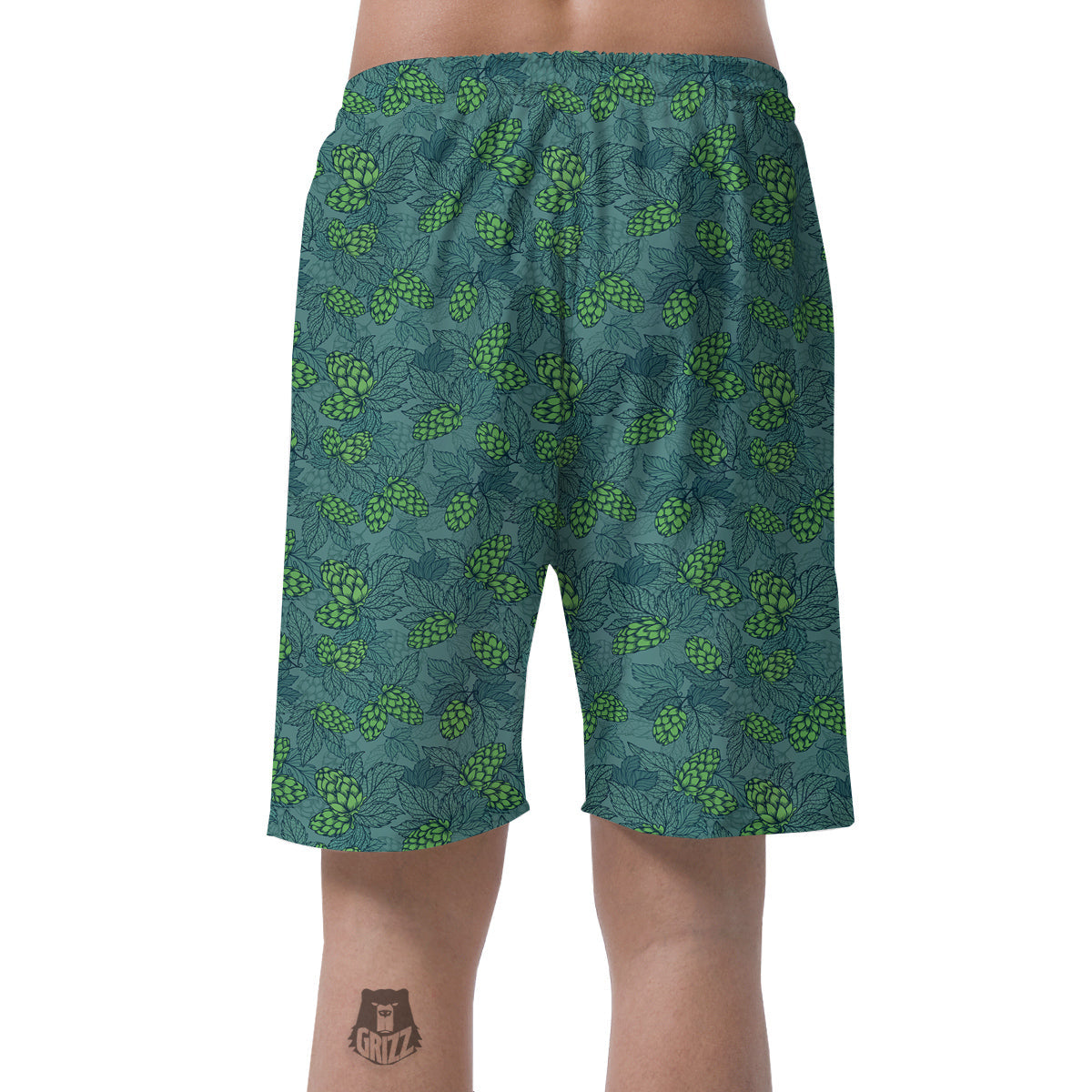 Hop Cone Cute Print Pattern Men's Shorts-grizzshop