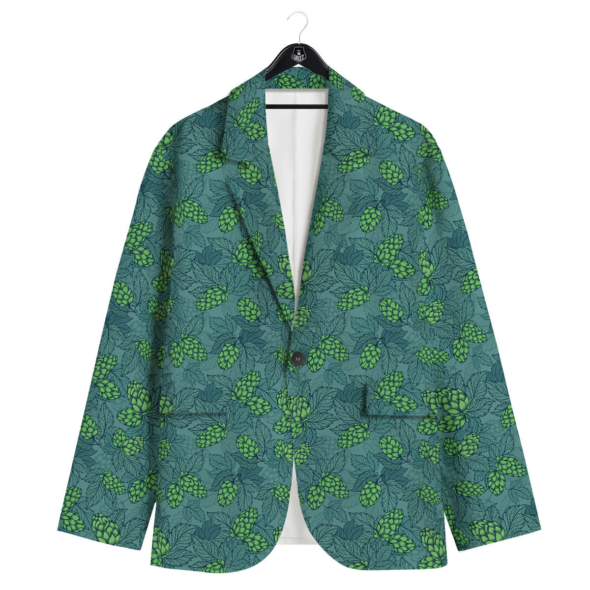Hop Cone Cute Print Pattern Men's Sport Coat-grizzshop