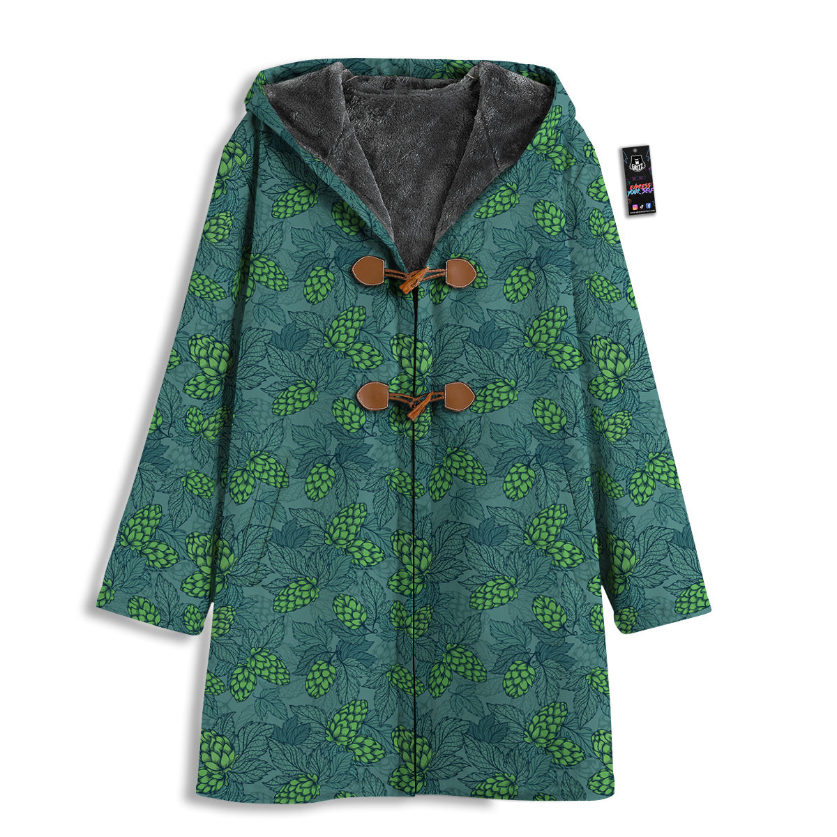 Hop Cone Cute Print Pattern Men's Windbreaker Jacket-grizzshop