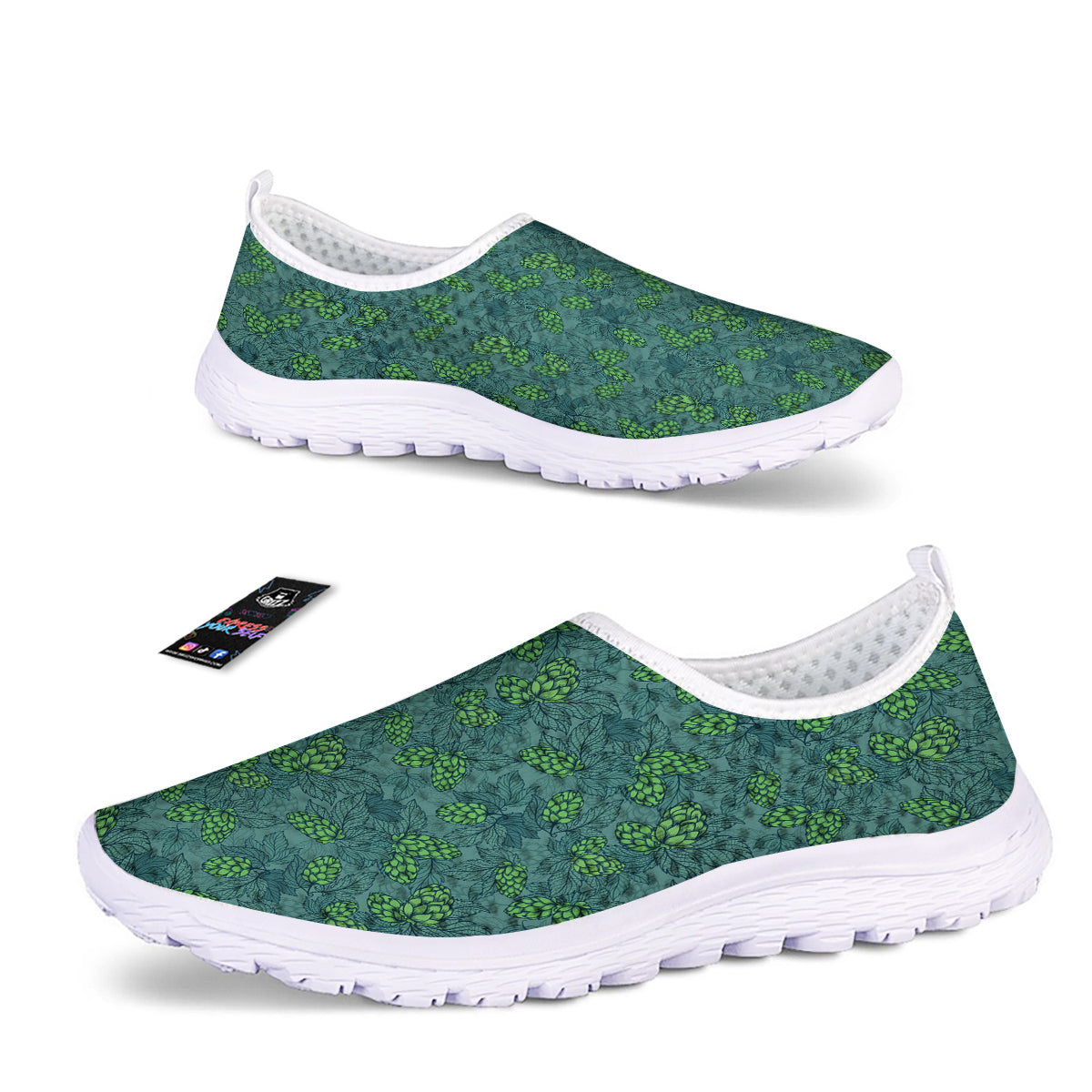 Hop Cone Cute Print Pattern Nurse Shoes-grizzshop