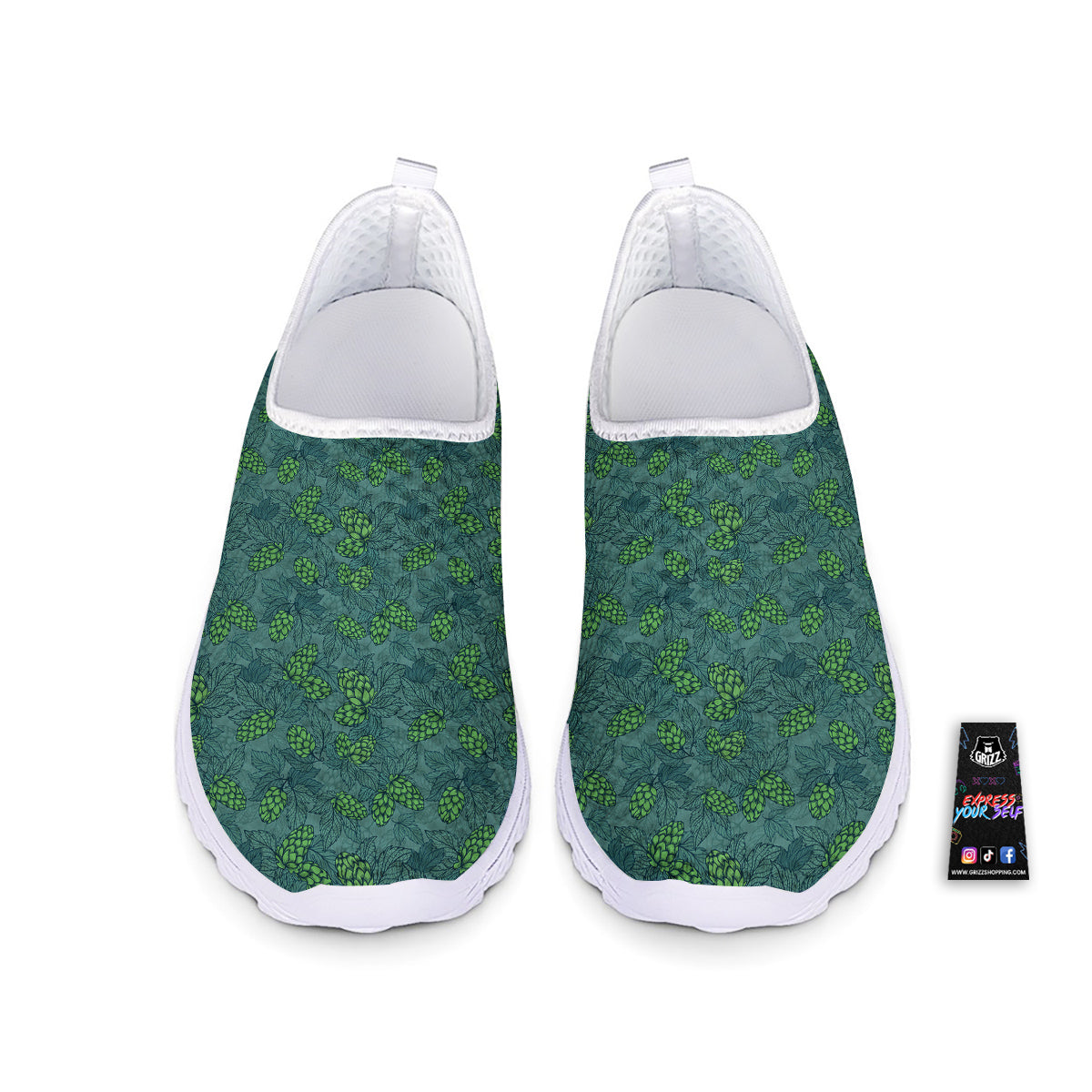 Hop Cone Cute Print Pattern Nurse Shoes-grizzshop
