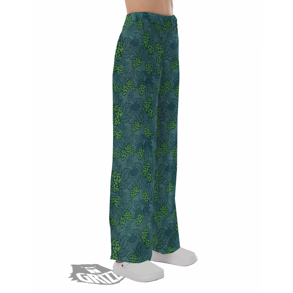 Hop Cone Cute Print Pattern Pajama Pants-grizzshop