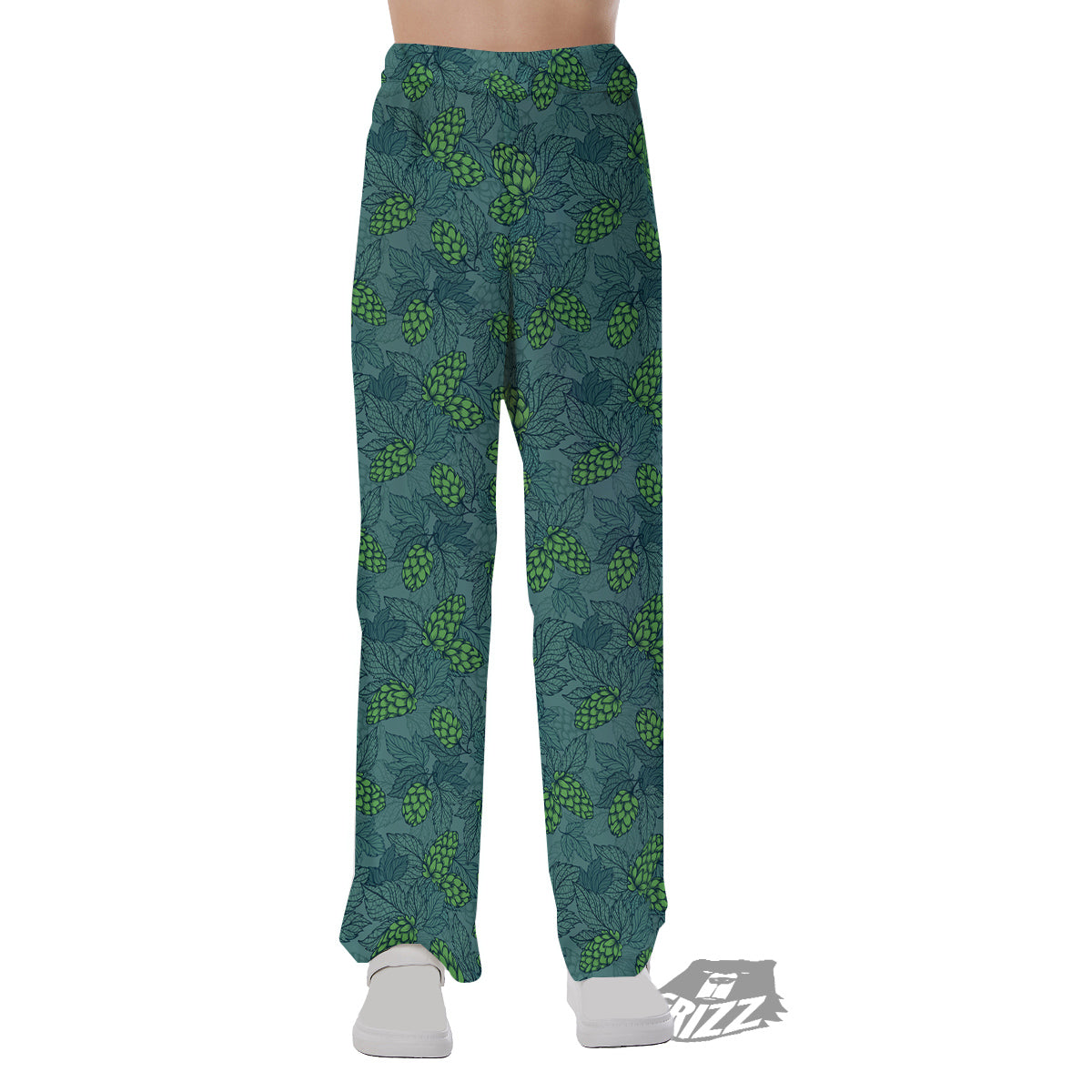 Hop Cone Cute Print Pattern Pajama Pants-grizzshop