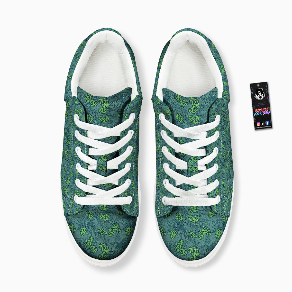 Hop Cone Cute Print Pattern Platform Shoes-grizzshop