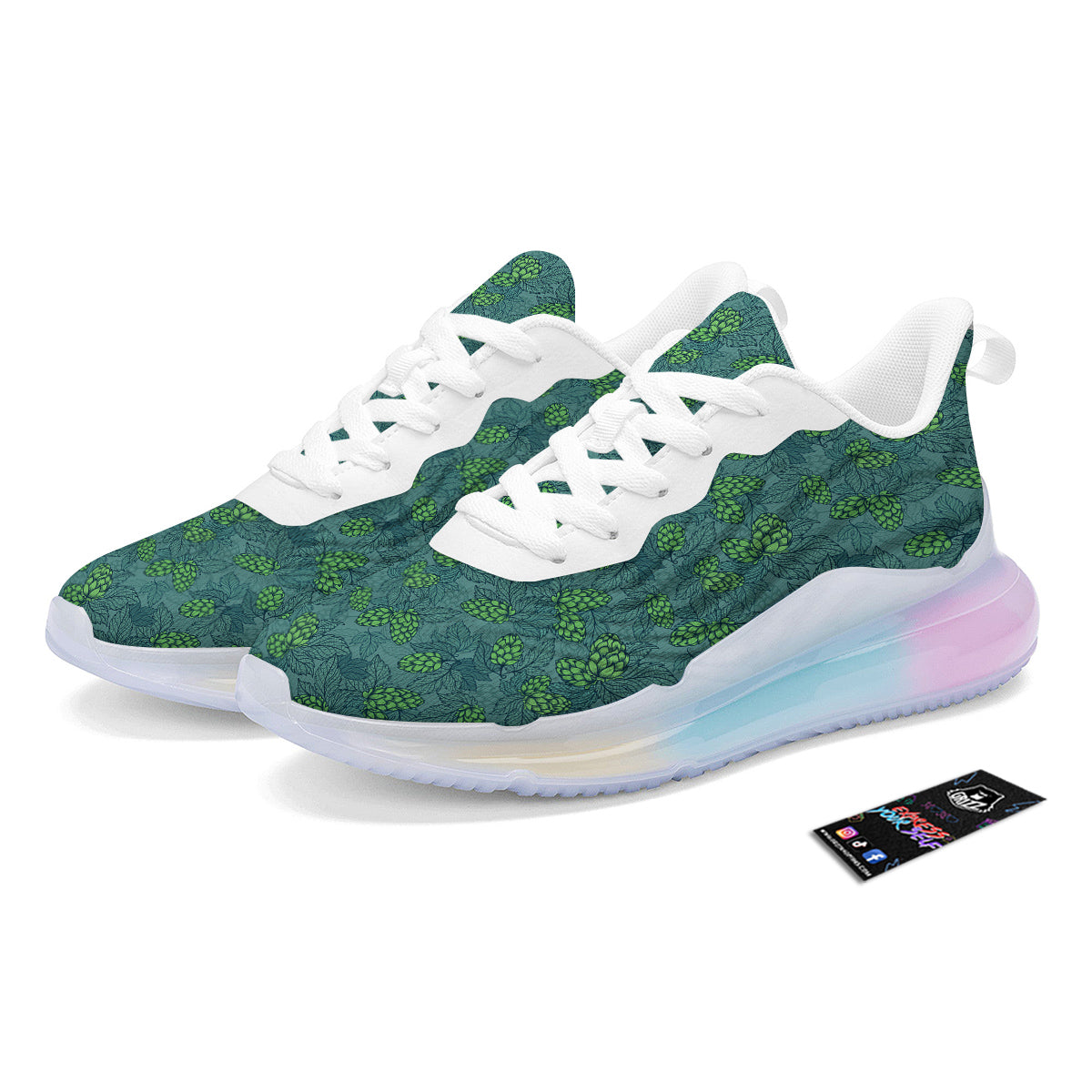 Hop Cone Cute Print Pattern Running Sneakers-grizzshop