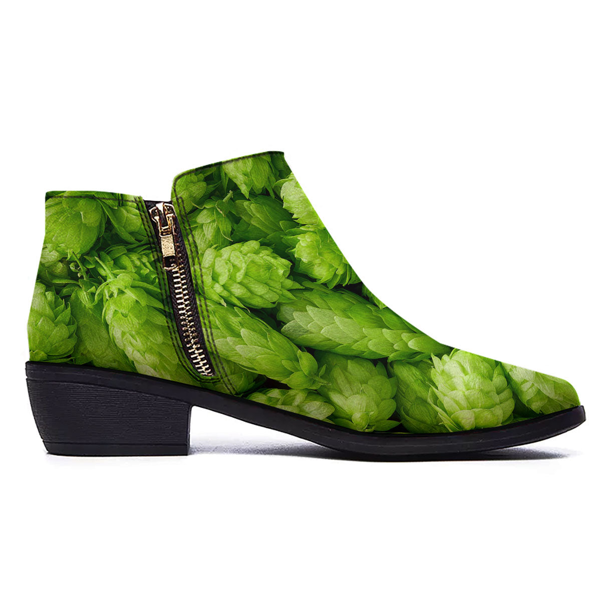 Hop Cone Fresh Print Ankle Boots-grizzshop