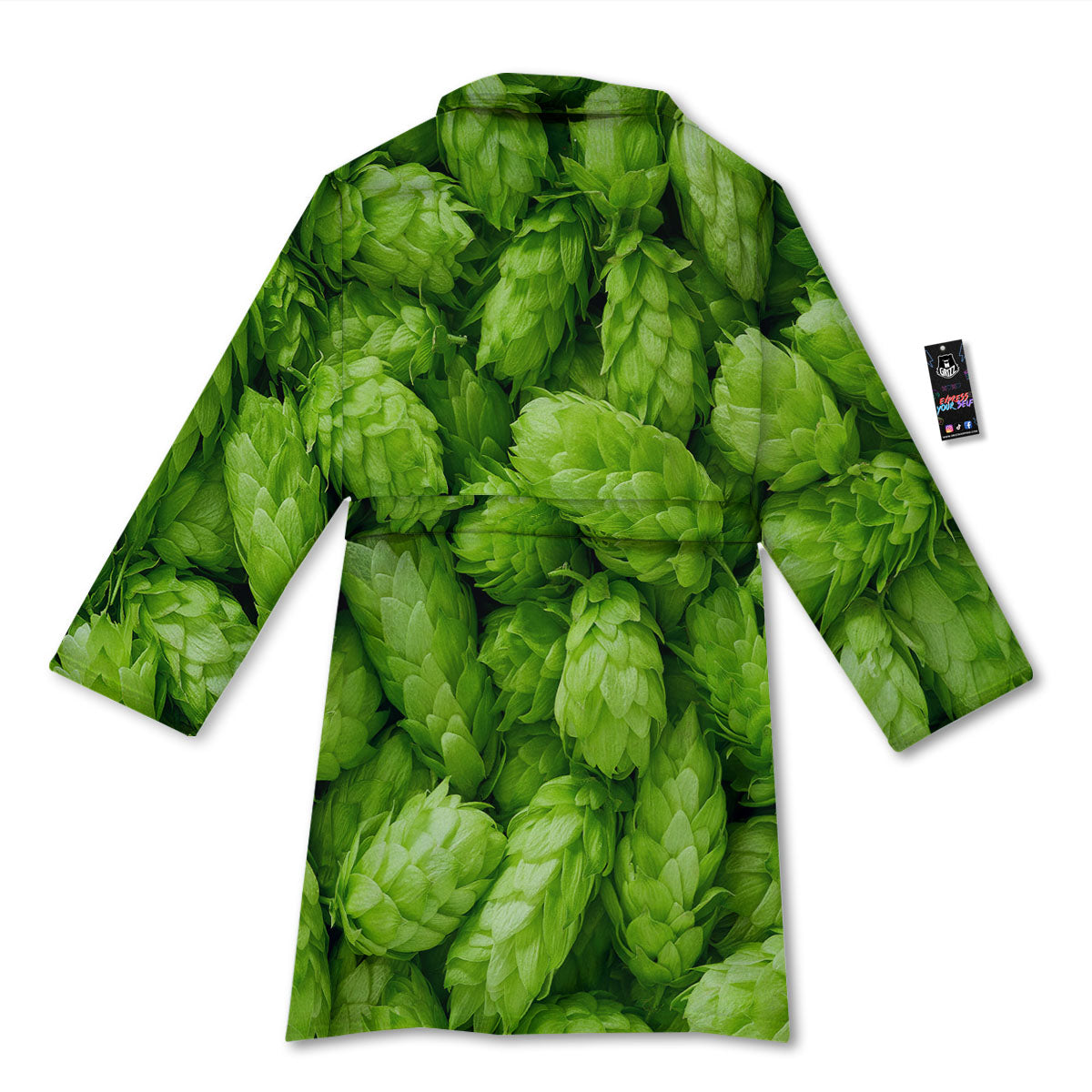 Hop Cone Fresh Print Bathrobe-grizzshop