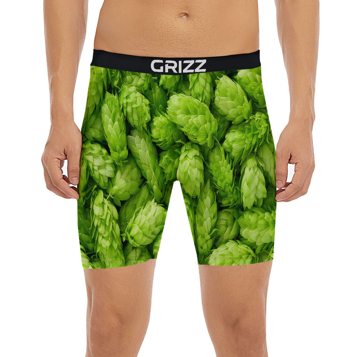 Hop Cone Fresh Print Boxer Briefs-grizzshop