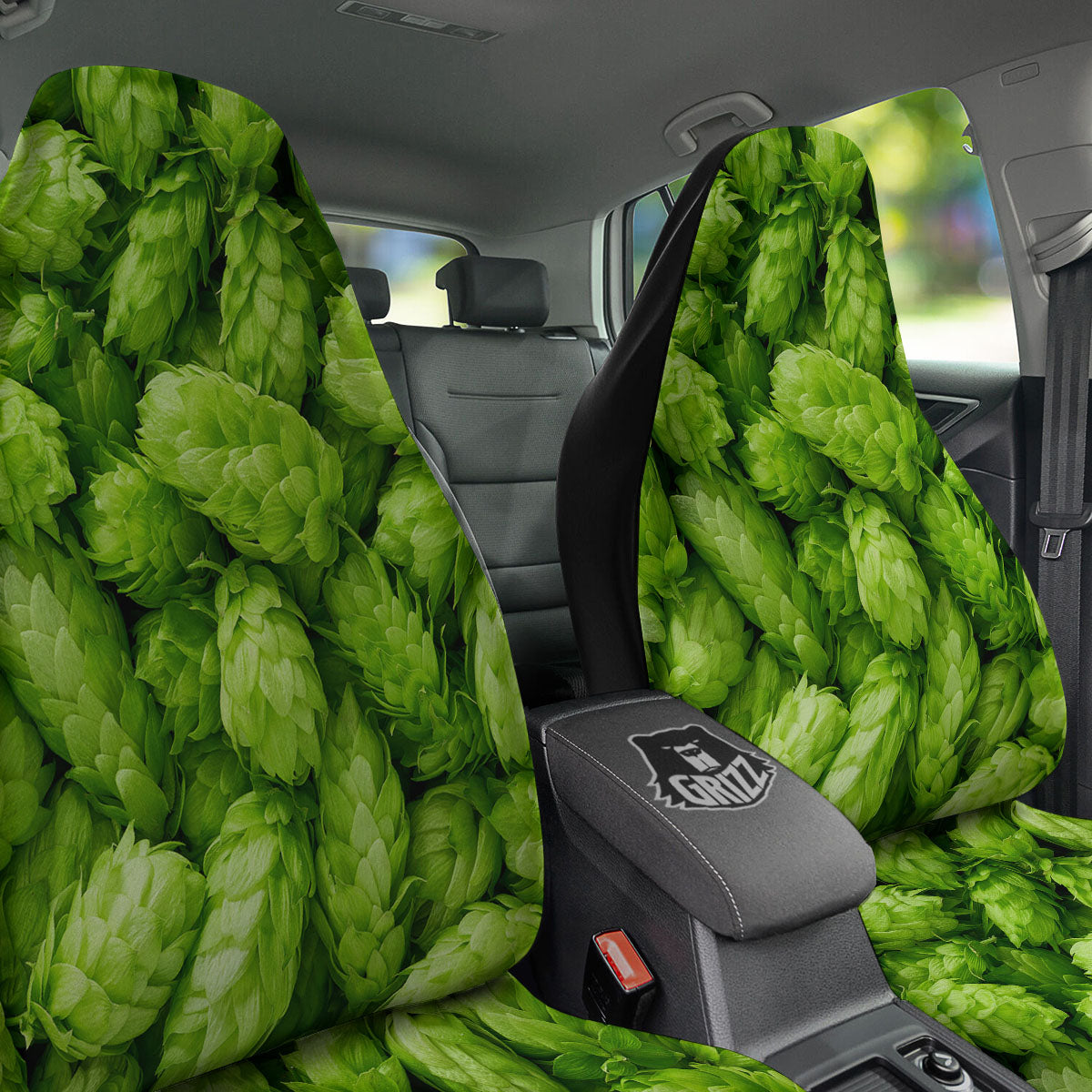 Hop Cone Fresh Print Car Seat Covers-grizzshop