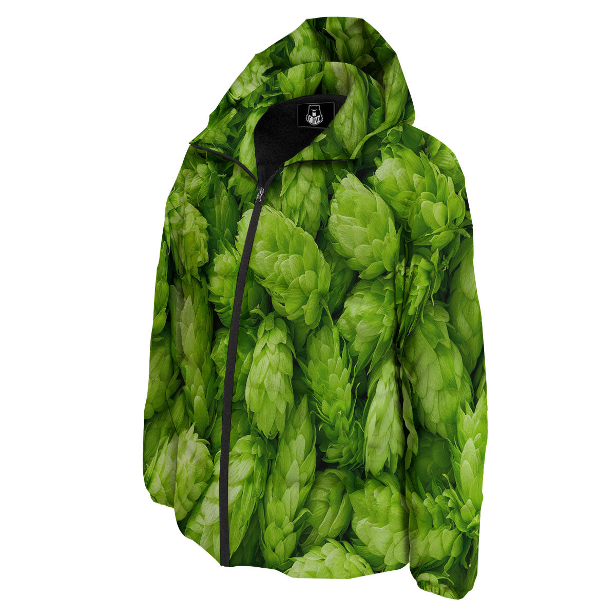 Hop Cone Fresh Print Down Jacket-grizzshop