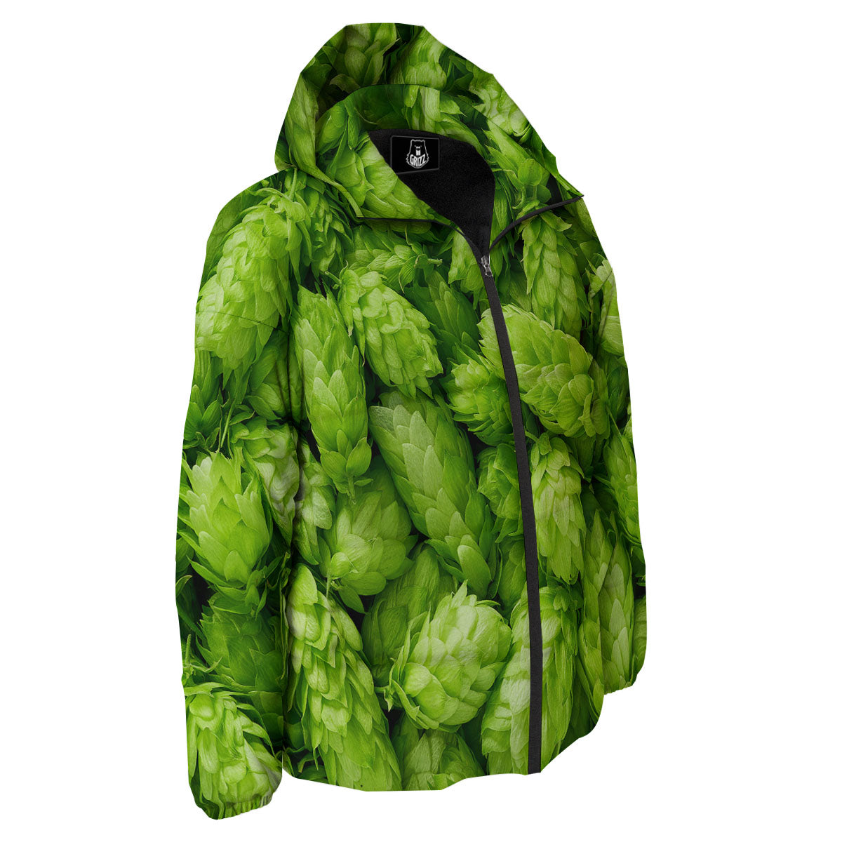 Hop Cone Fresh Print Down Jacket-grizzshop