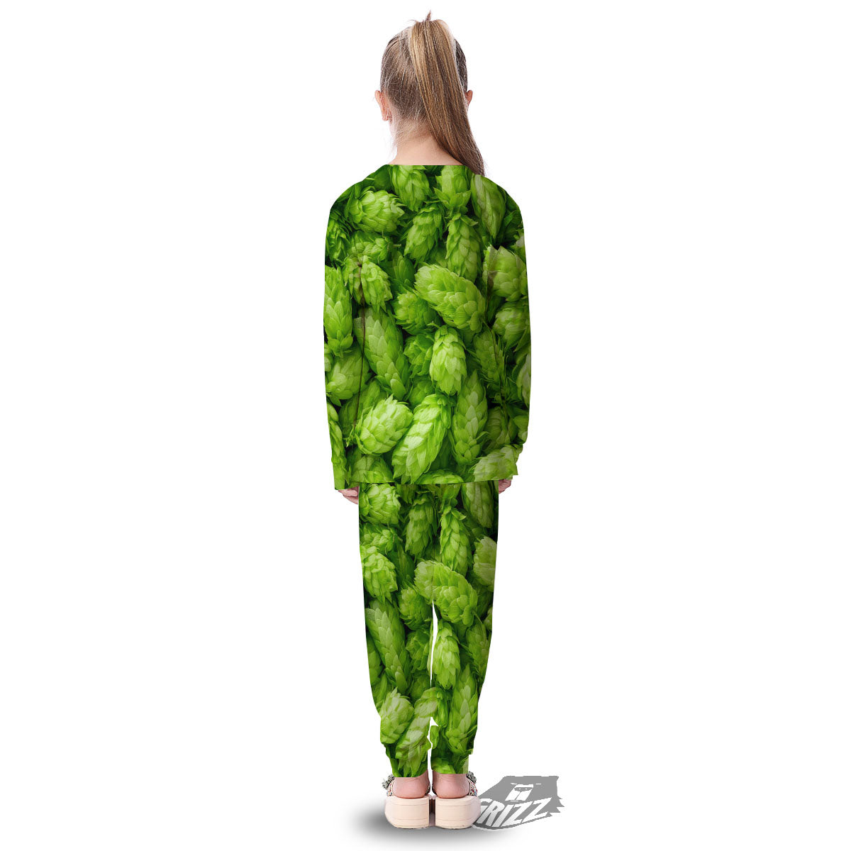 Hop Cone Fresh Print Kid's Pajamas-grizzshop