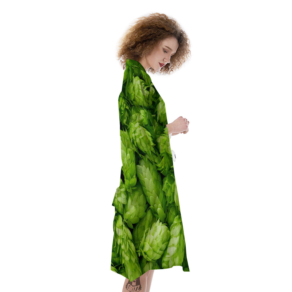 Hop Cone Fresh Print Kimono-grizzshop