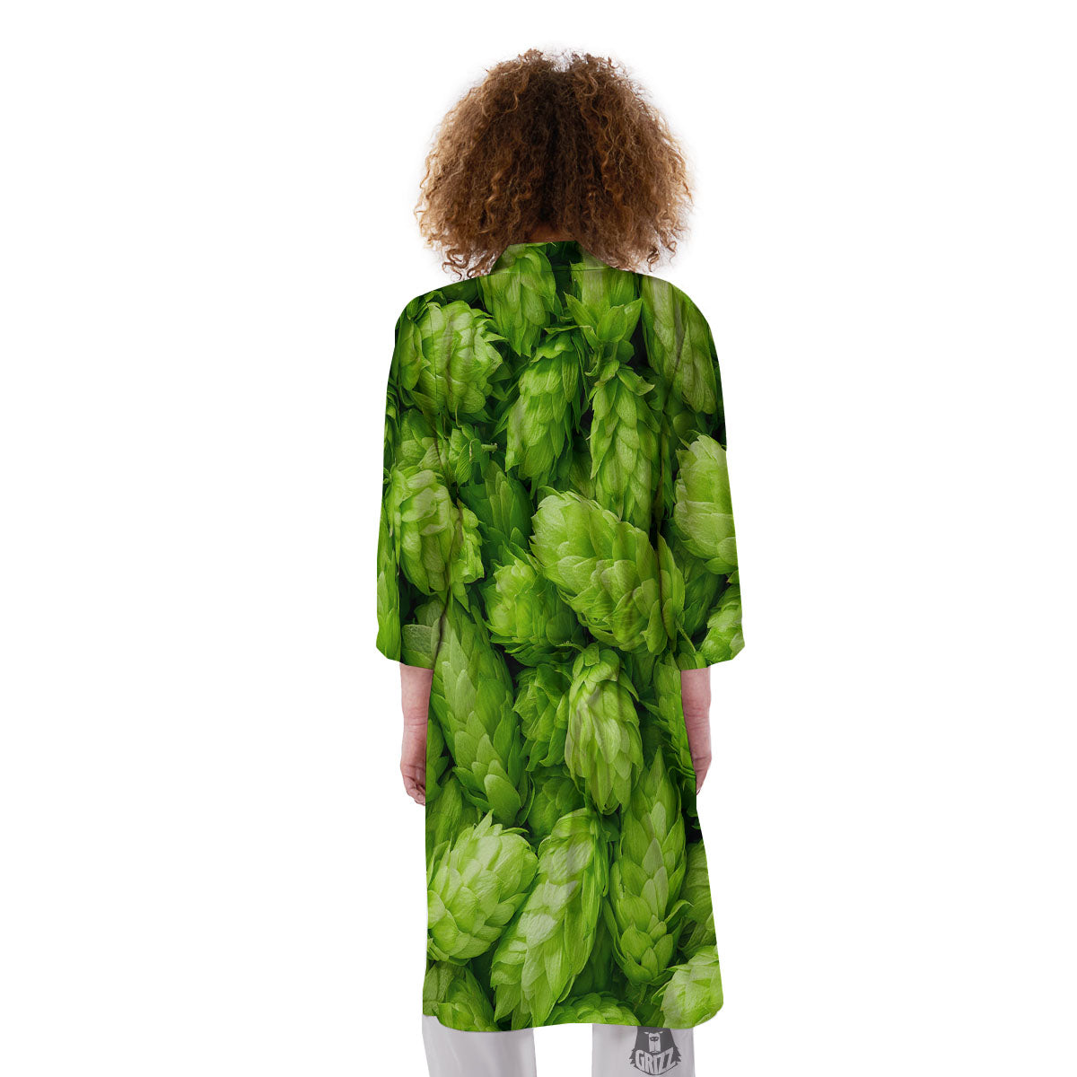 Hop Cone Fresh Print Kimono-grizzshop