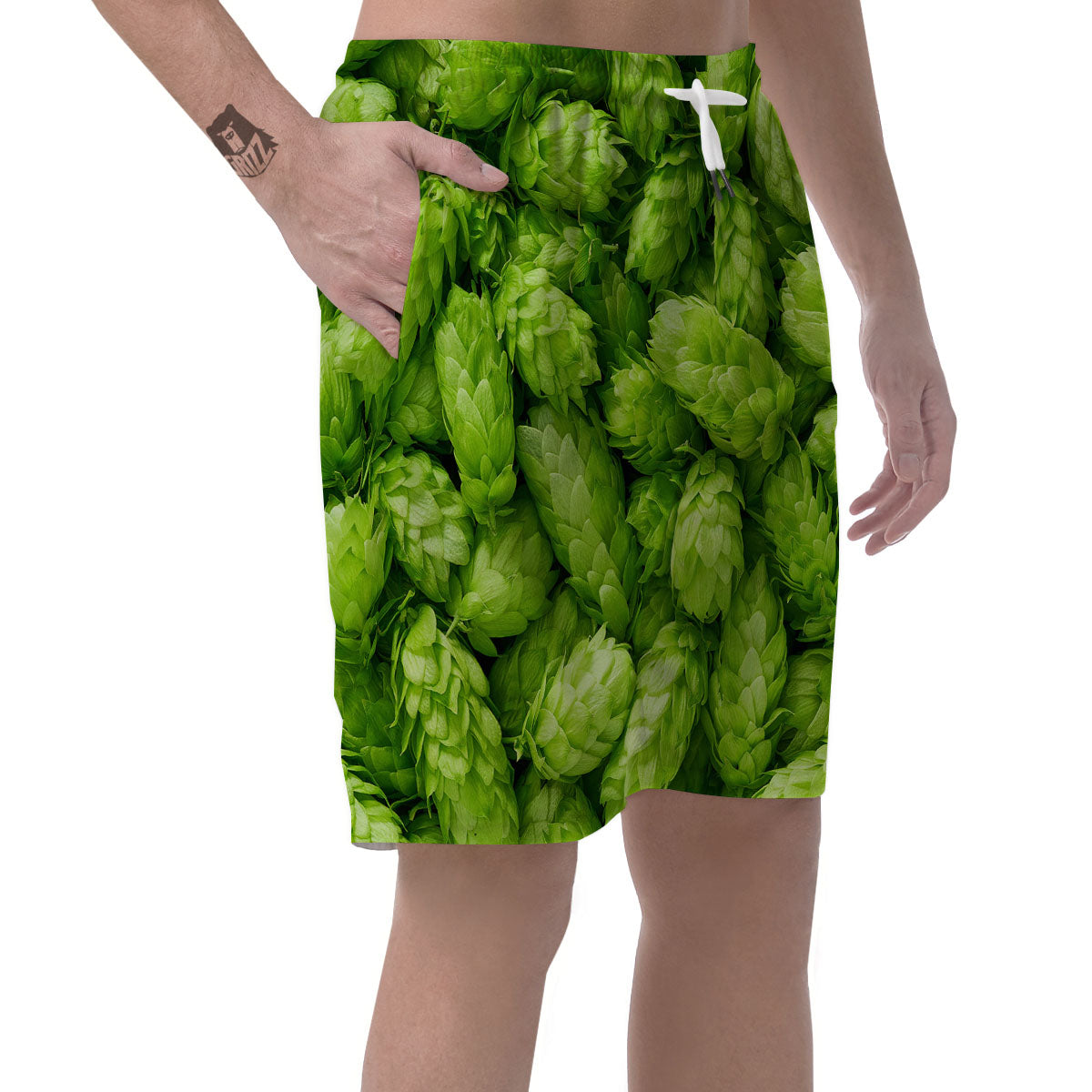 Hop Cone Fresh Print Men's Shorts-grizzshop