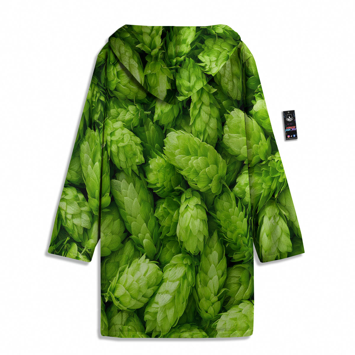 Hop Cone Fresh Print Men's Windbreaker Jacket-grizzshop