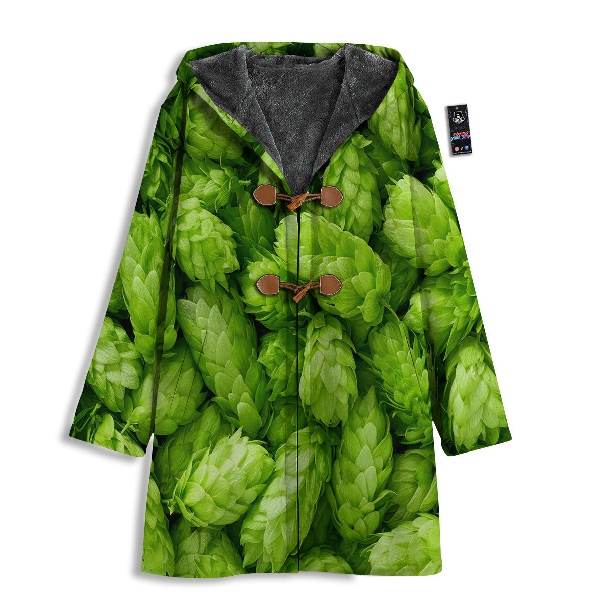 Hop Cone Fresh Print Men's Windbreaker Jacket-grizzshop