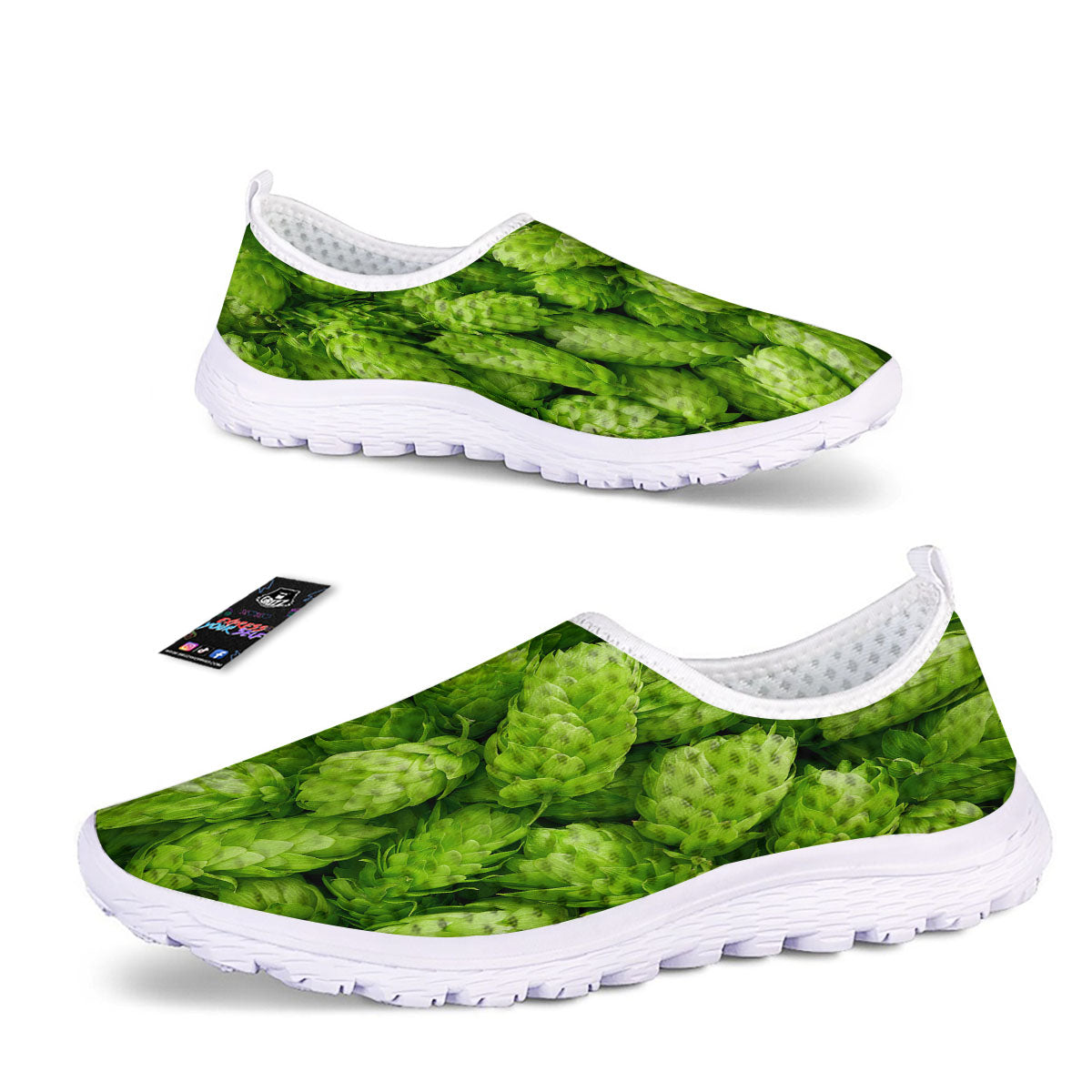Hop Cone Fresh Print Nurse Shoes-grizzshop
