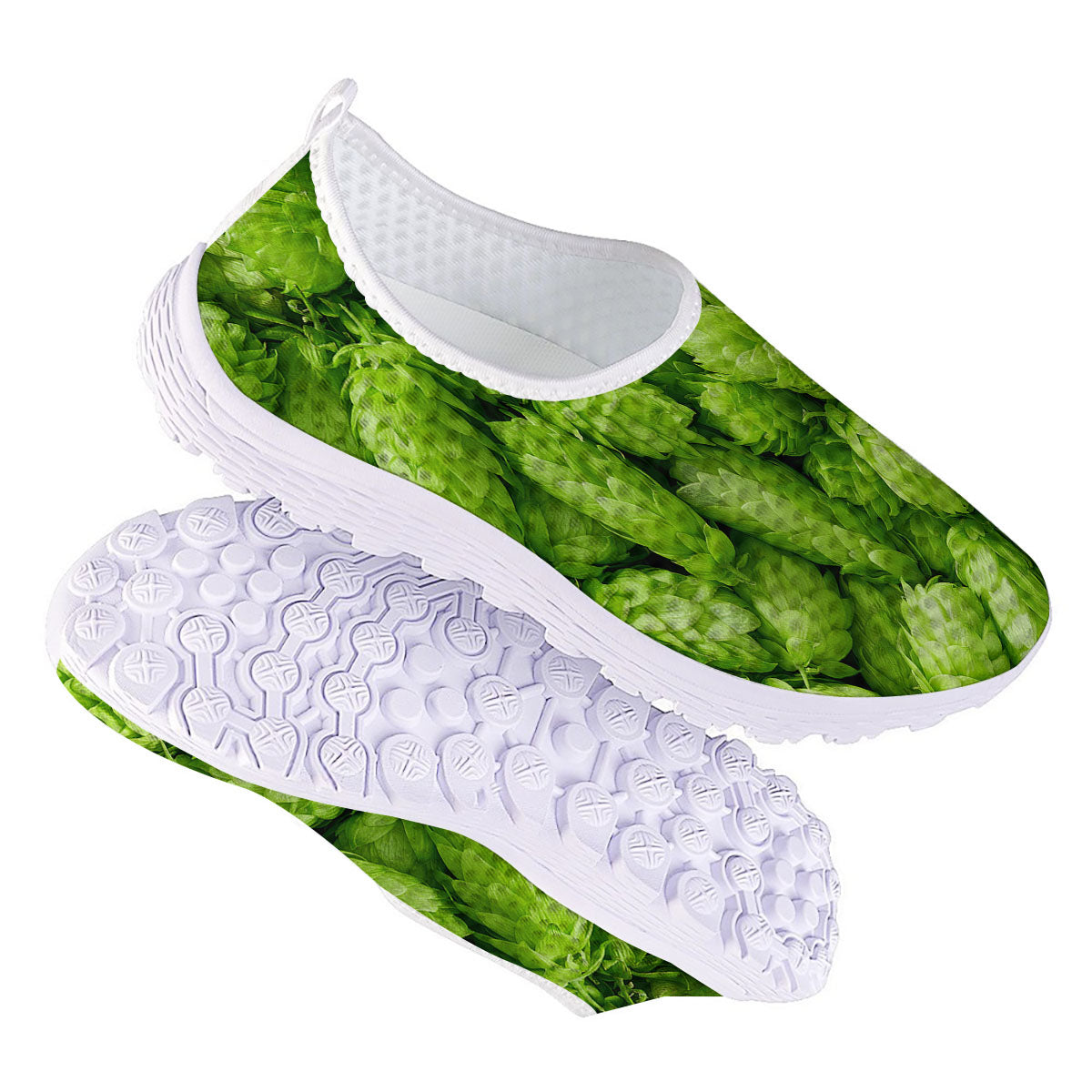Hop Cone Fresh Print Nurse Shoes-grizzshop