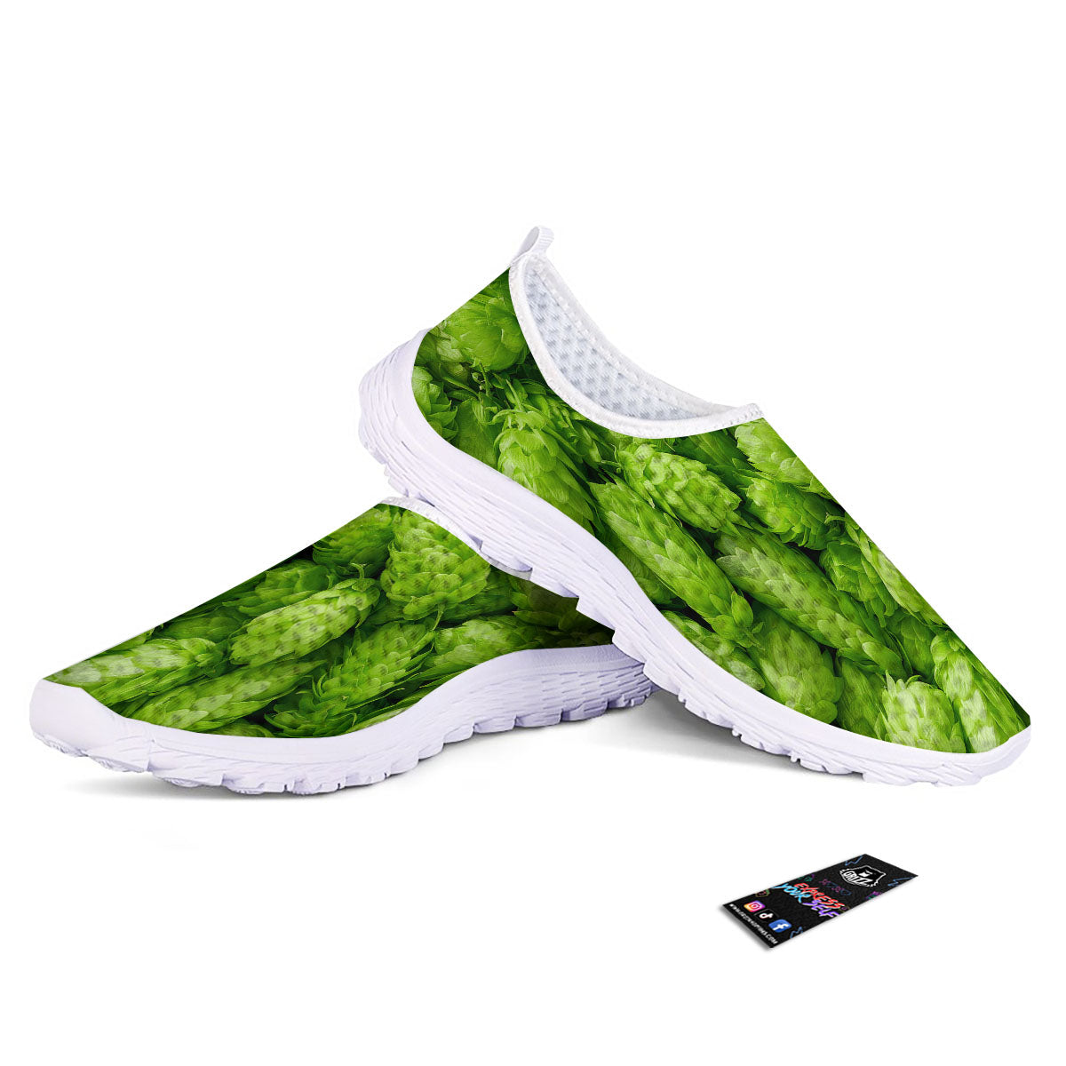 Hop Cone Fresh Print Nurse Shoes-grizzshop