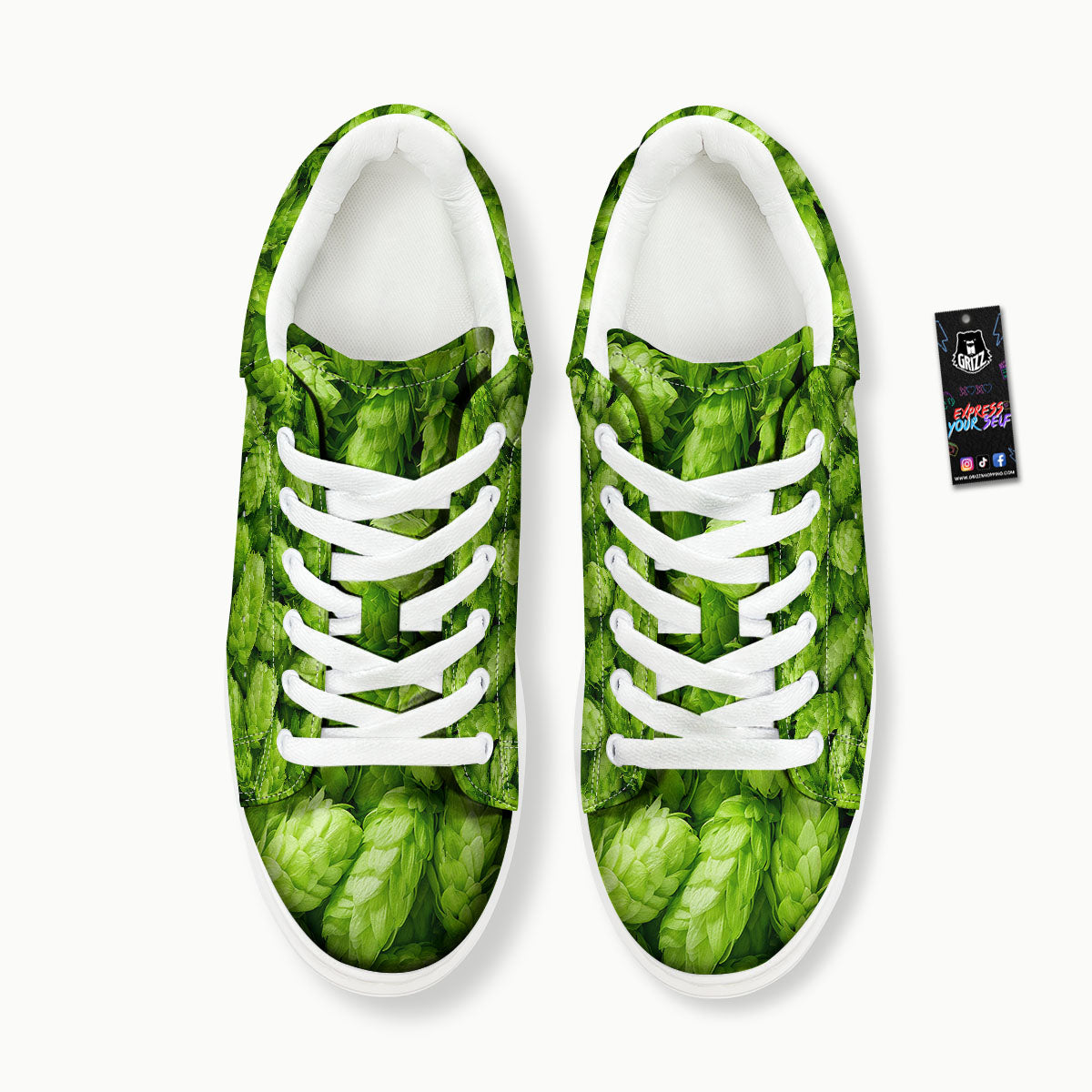 Hop Cone Fresh Print Platform Shoes-grizzshop