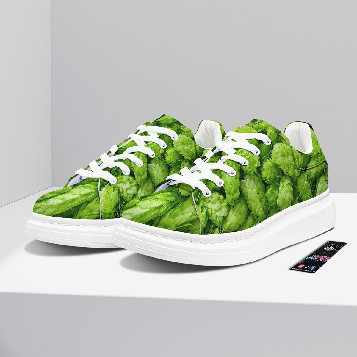 Hop Cone Fresh Print Platform Shoes-grizzshop