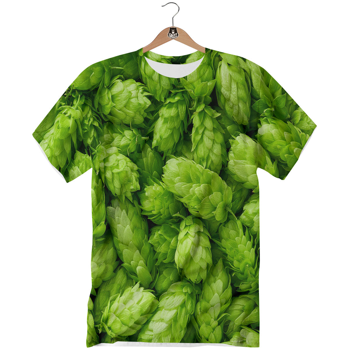 Hop Cone Fresh Print T-Shirt-grizzshop