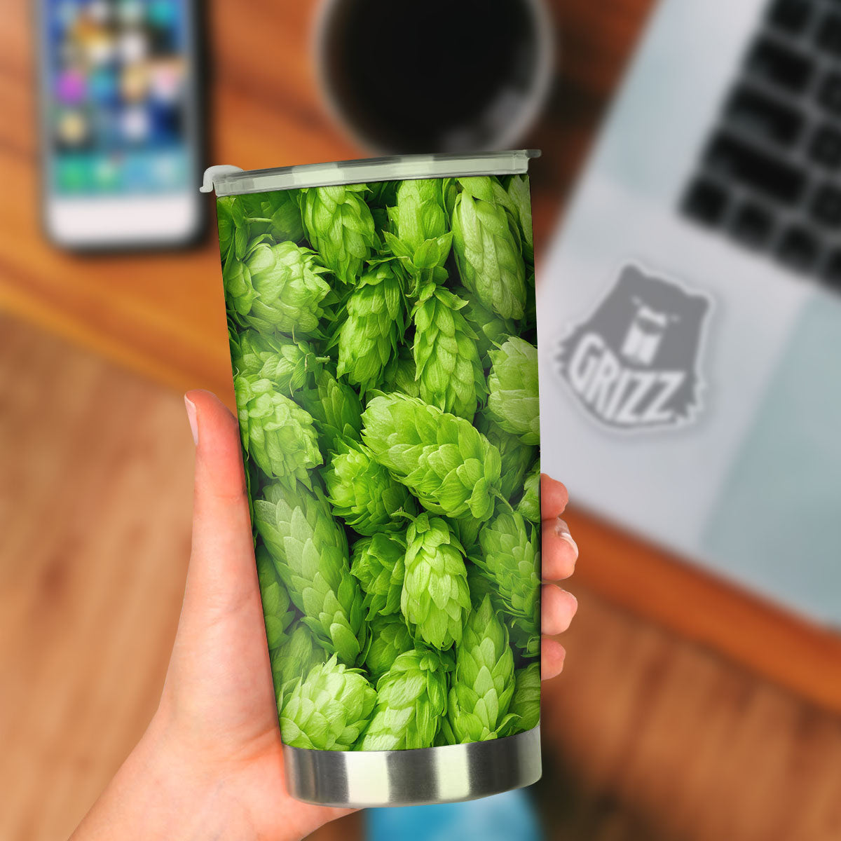 Hop Cone Fresh Print Tumbler-grizzshop