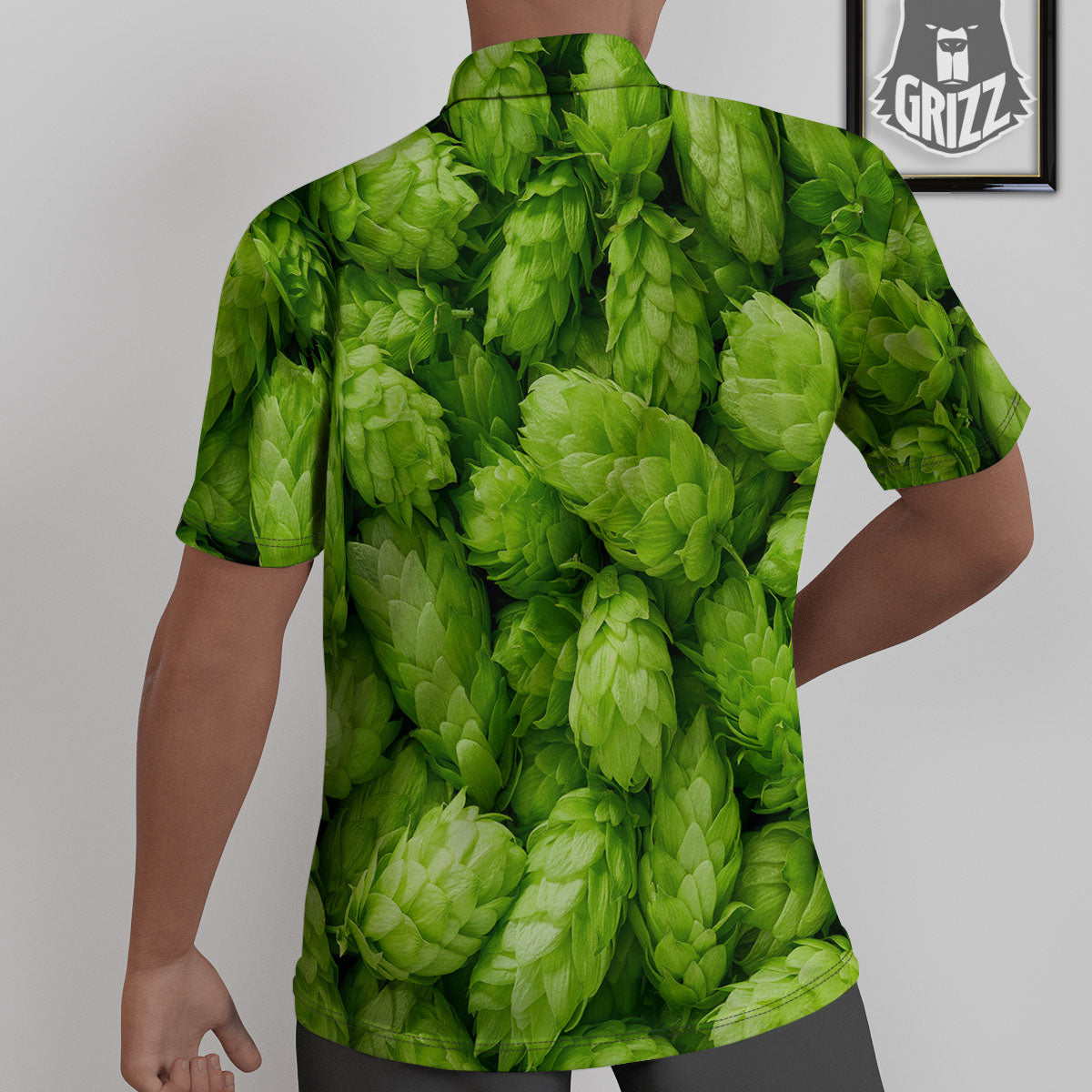 Hop Cone Fresh Print Untucked Shirts-grizzshop