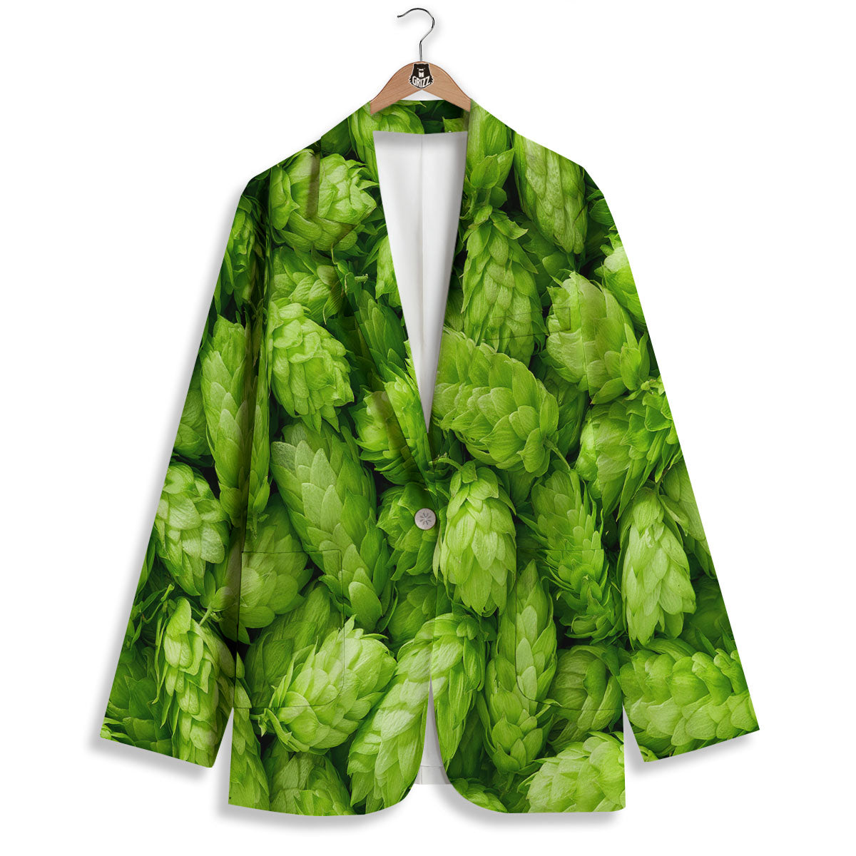 Hop Cone Fresh Print Women's Blazer-grizzshop