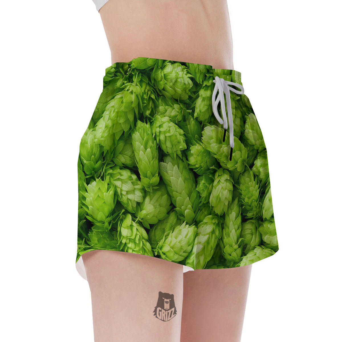 Hop Cone Fresh Print Women's Shorts-grizzshop