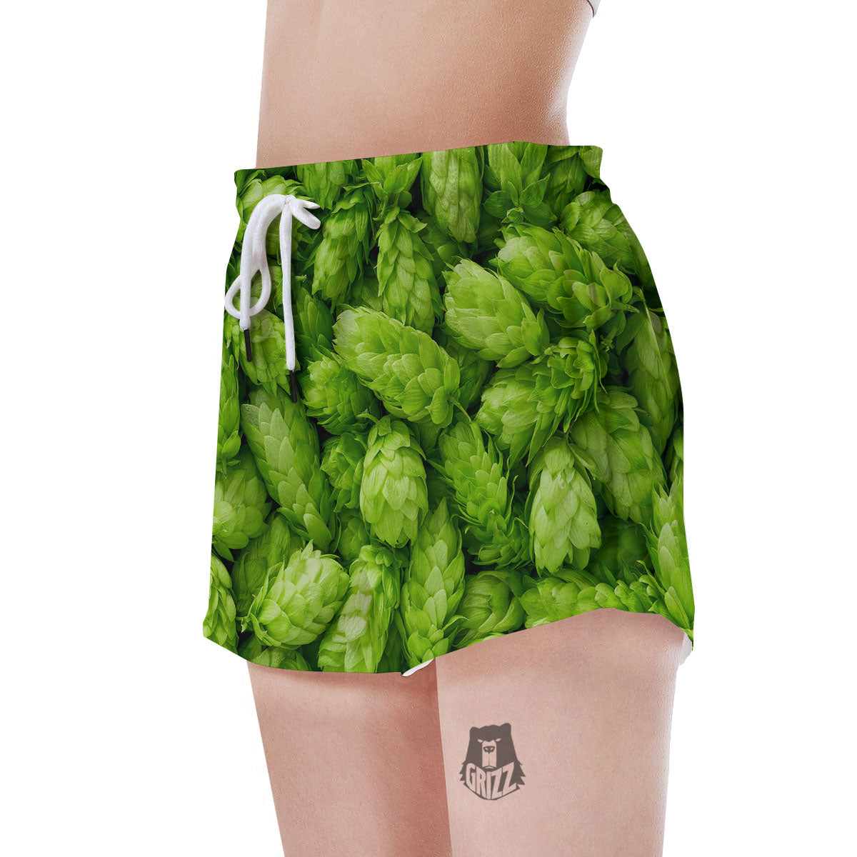 Hop Cone Fresh Print Women's Shorts-grizzshop