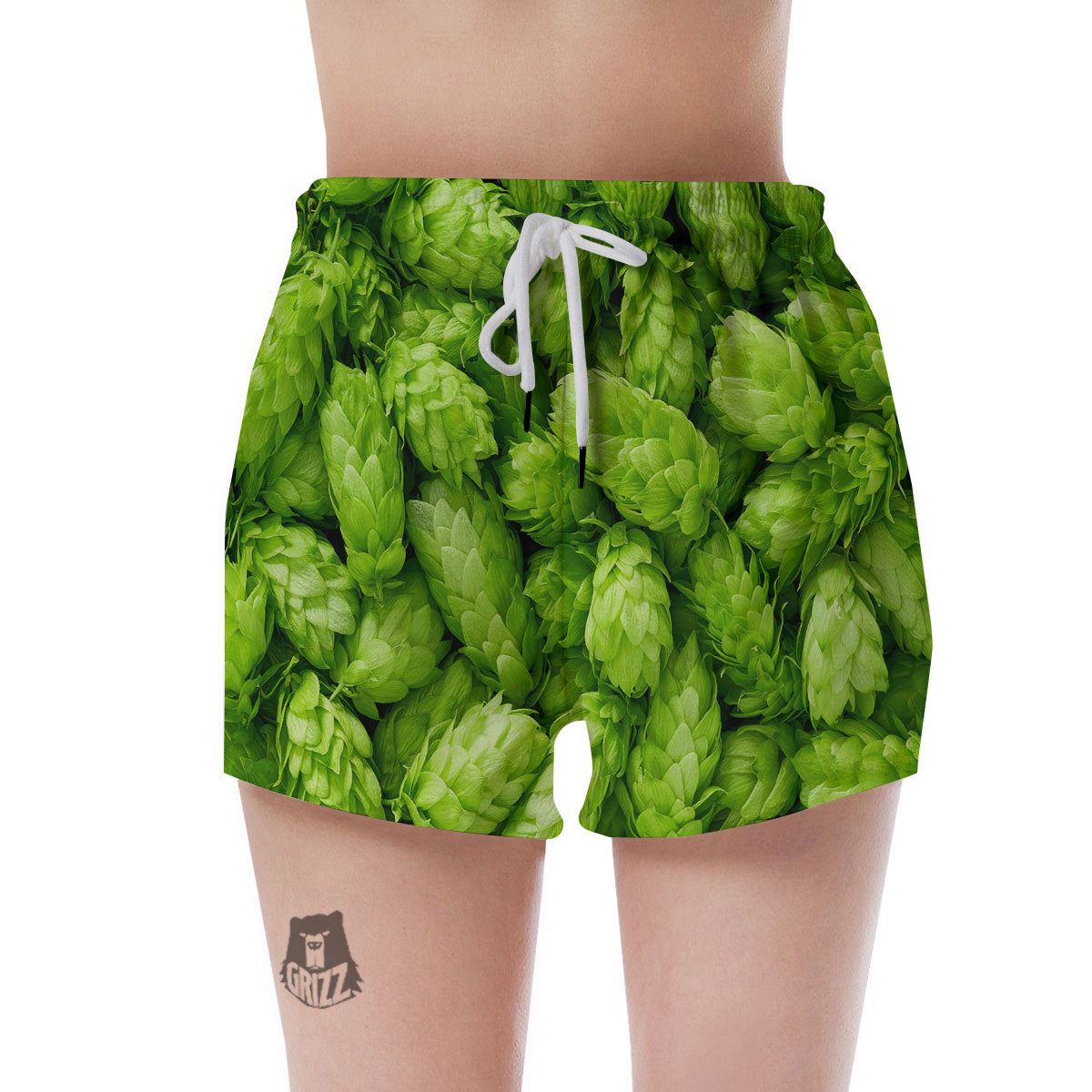 Hop Cone Fresh Print Women's Shorts-grizzshop
