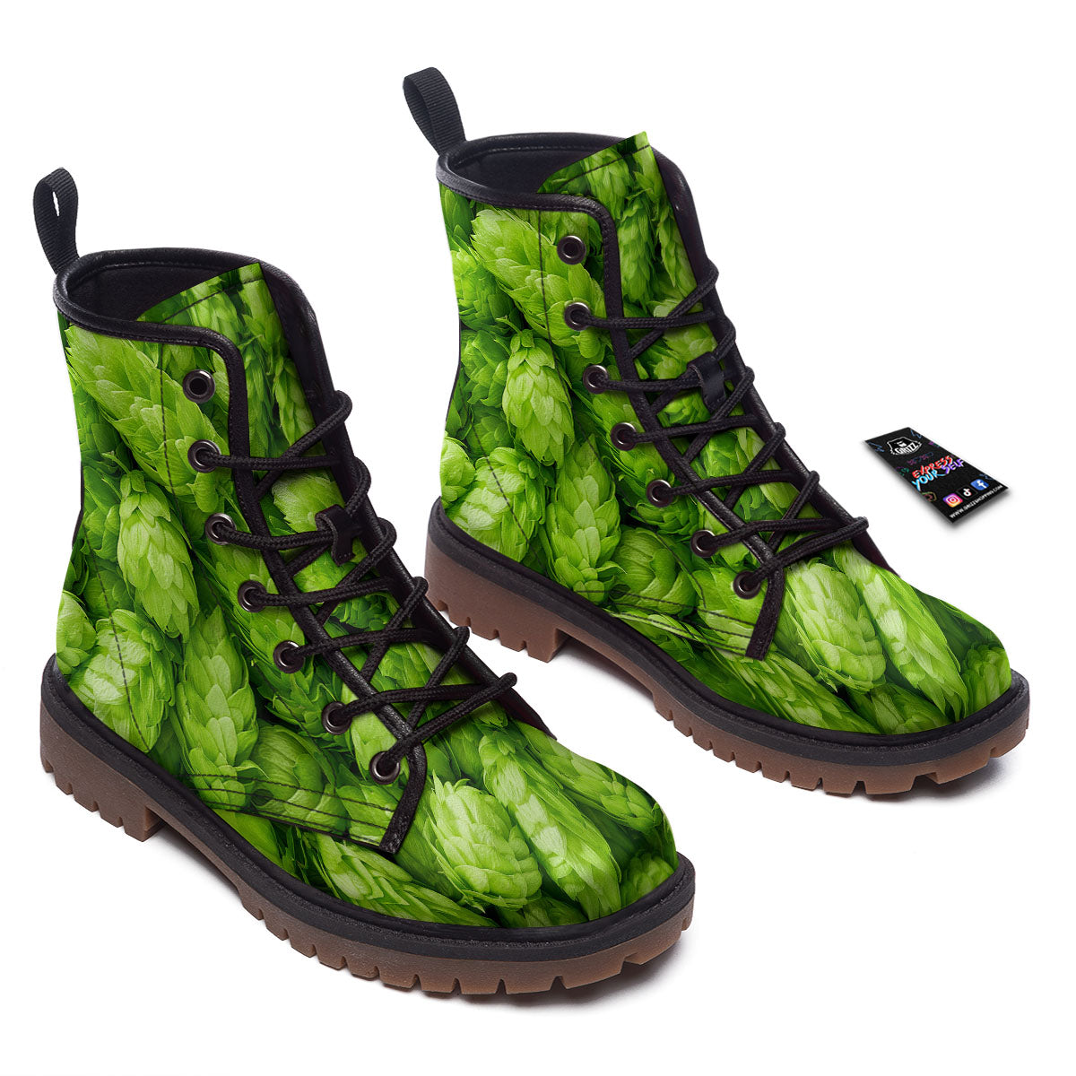 Hop Cone Fresh Print Work Boots-grizzshop