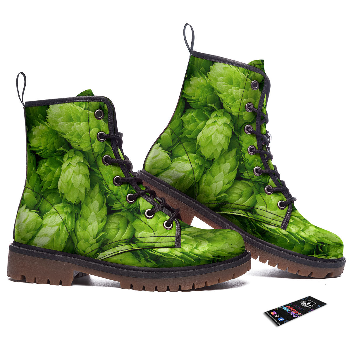 Hop Cone Fresh Print Work Boots-grizzshop