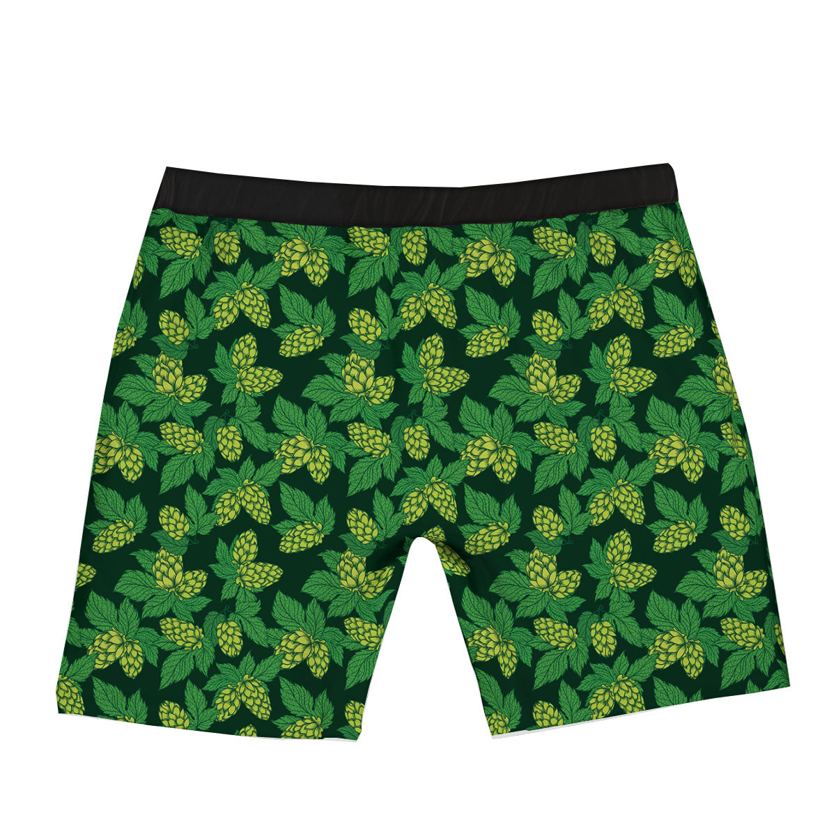 Hop Cone Green Print Pattern Boxer Briefs-grizzshop