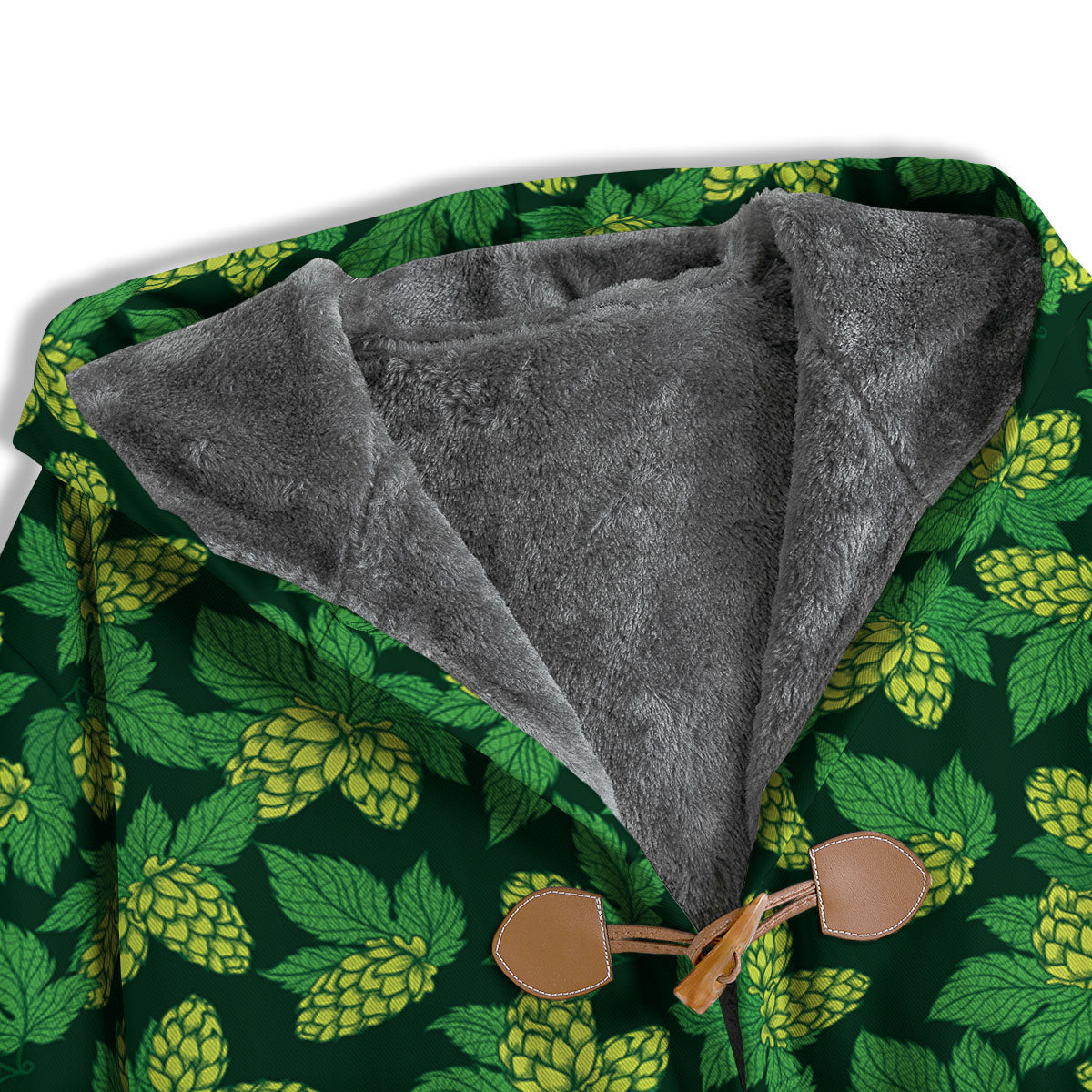 Hop Cone Green Print Pattern Men's Windbreaker Jacket-grizzshop