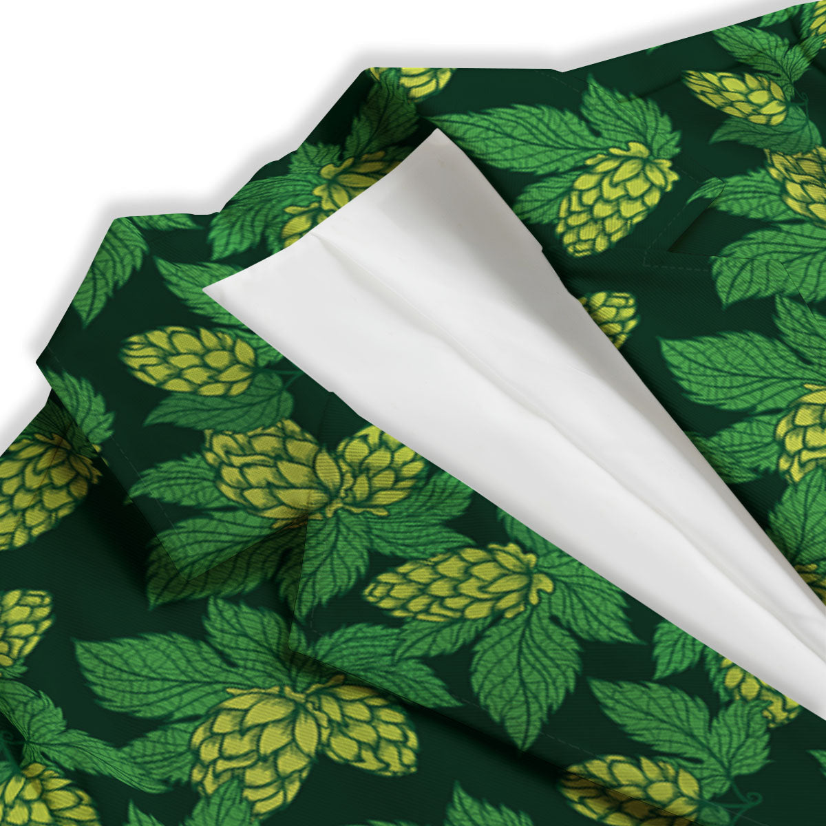 Hop Cone Green Print Pattern Women's Blazer-grizzshop