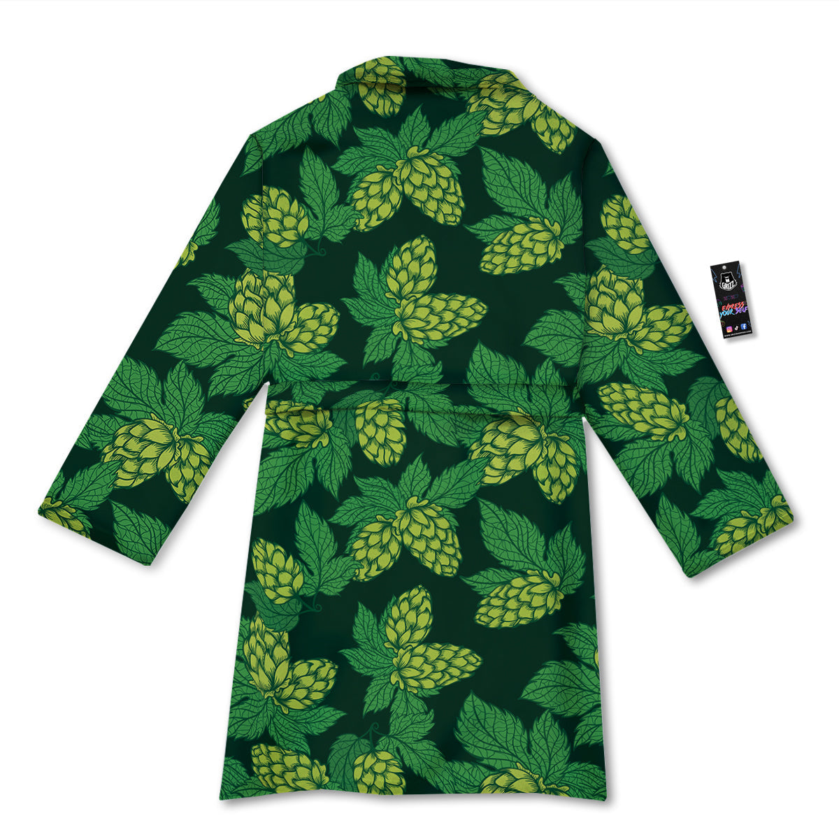 Hop Cone Vintage Print Pattern Bathrobe-grizzshop