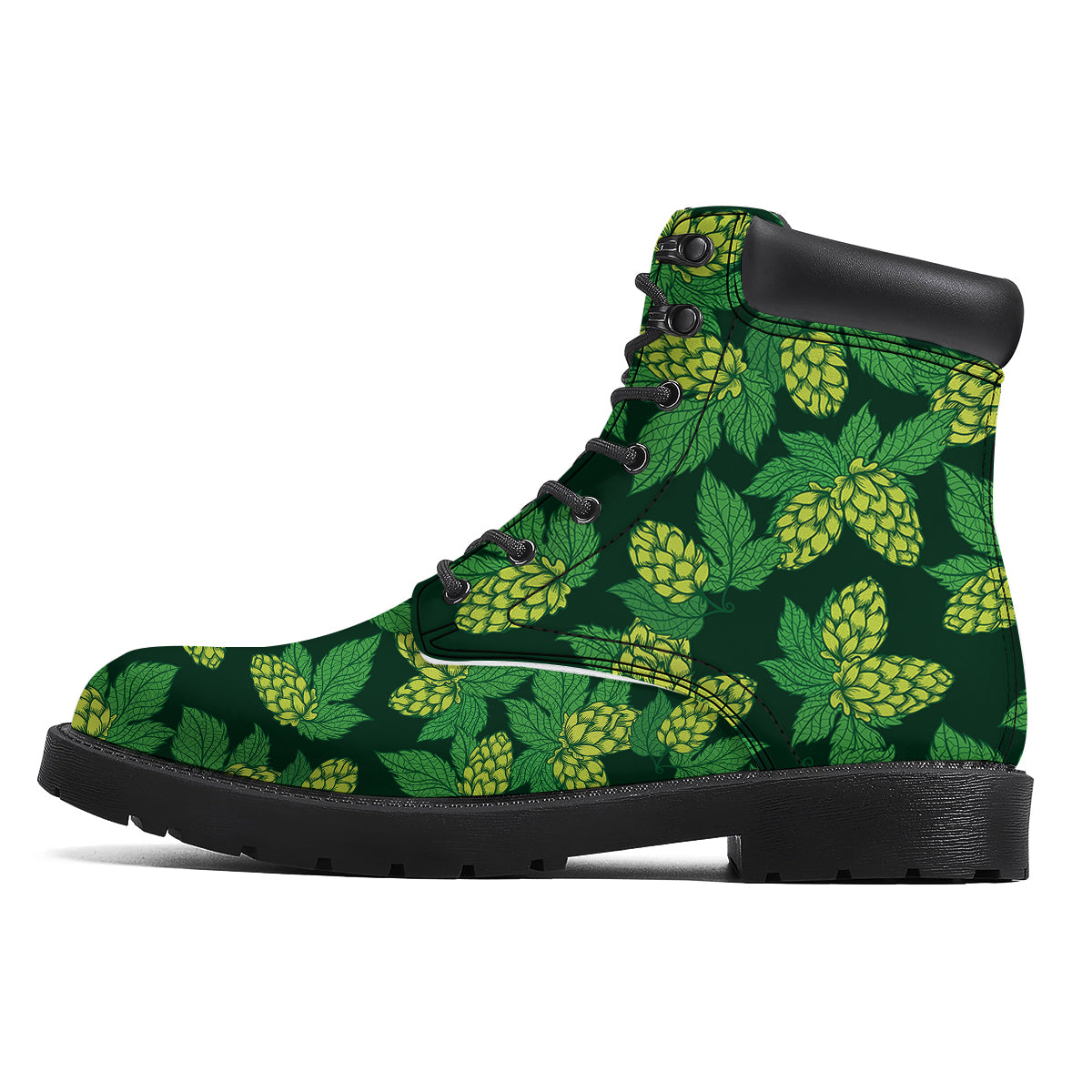 Hop Cone Vintage Print Pattern Boots-grizzshop