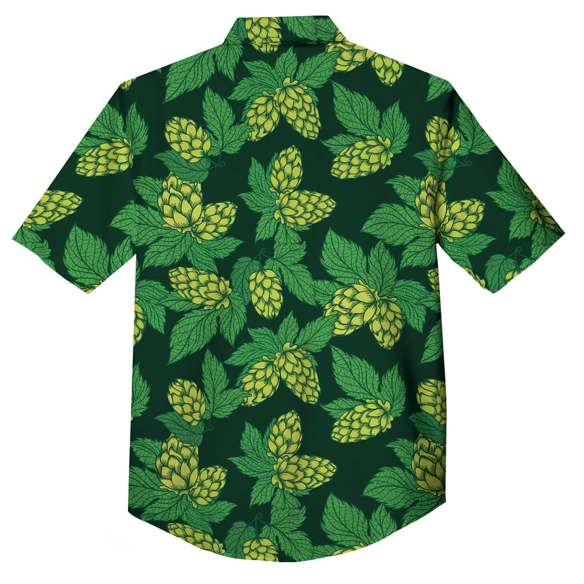 Hop Cone Vintage Print Pattern Button Up Shirt-grizzshop
