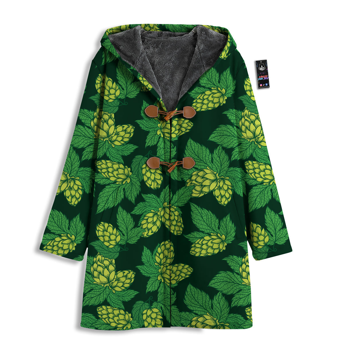 Hop Cone Vintage Print Pattern Men's Windbreaker Jacket-grizzshop