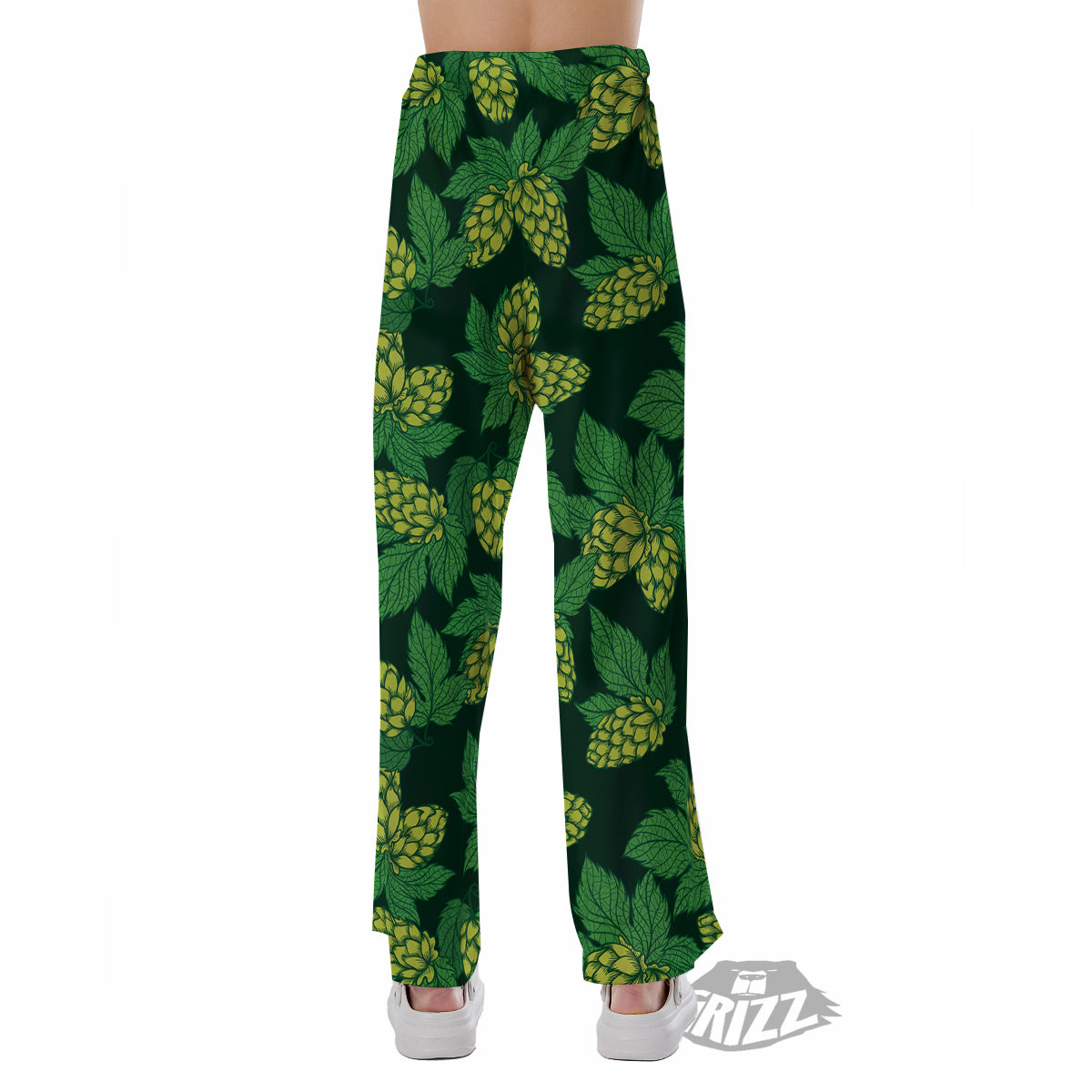 Hop Cone Vintage Print Pattern Pajama Pants-grizzshop